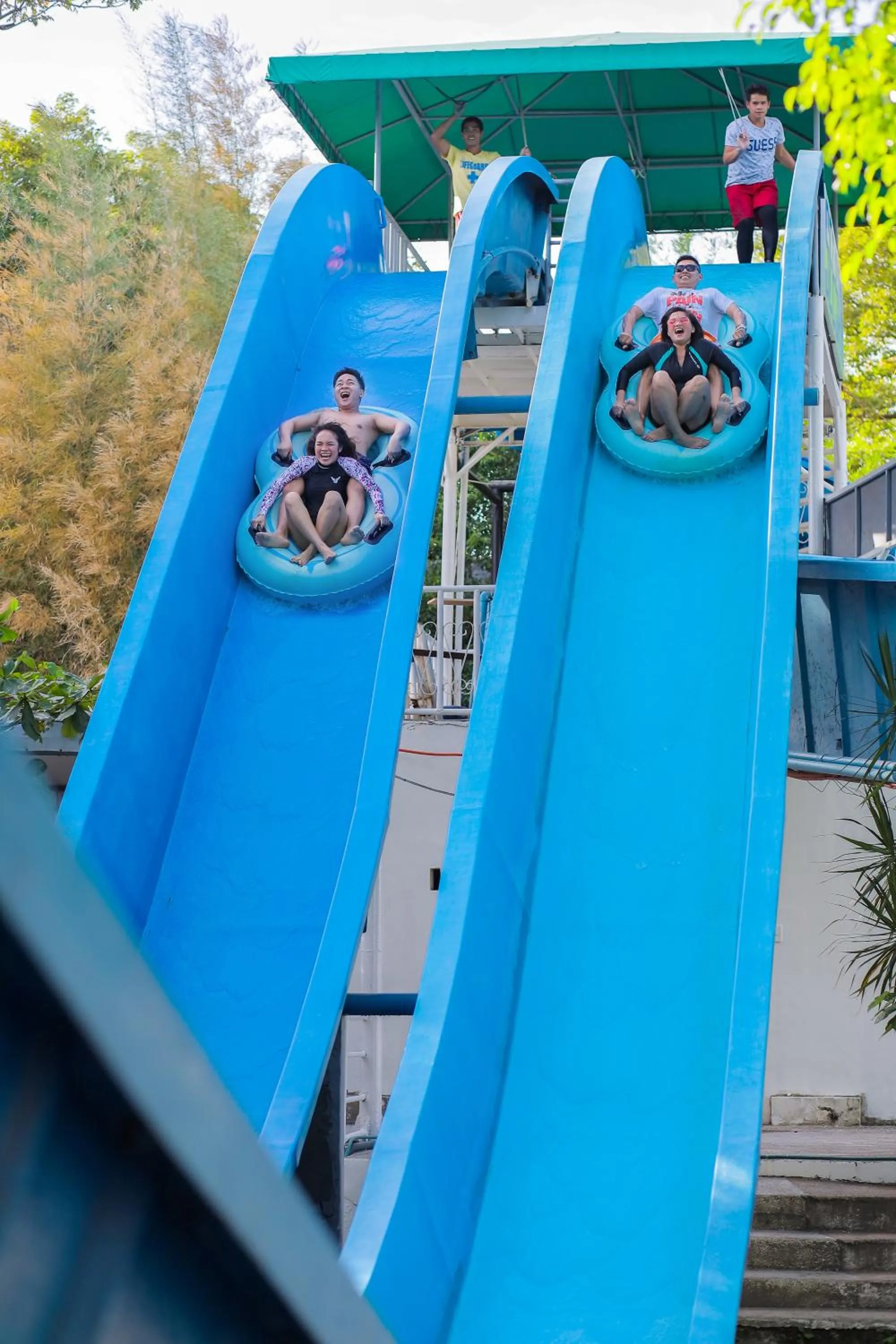 Aqua park in Whiterock Beach Hotel and Waterpark