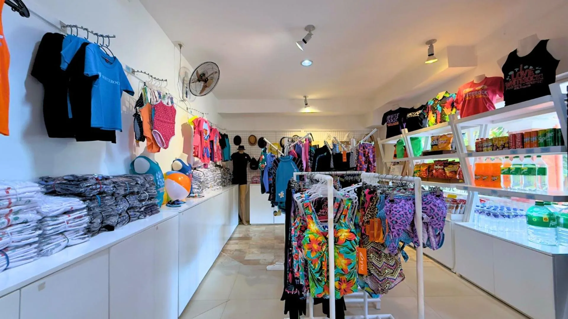 On-site shops in Whiterock Beach Hotel and Waterpark