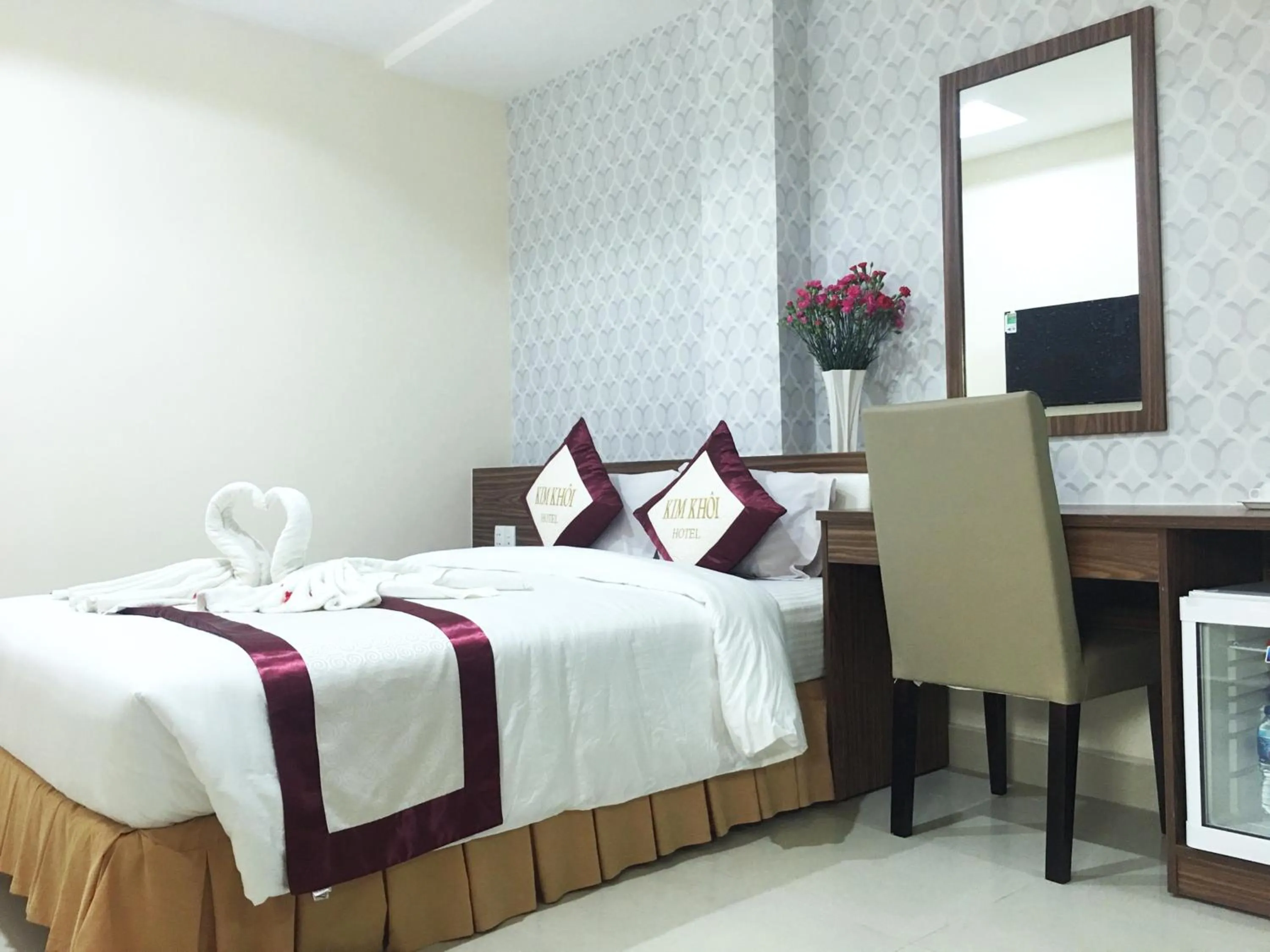 Bed in Kim Khoi Hotel