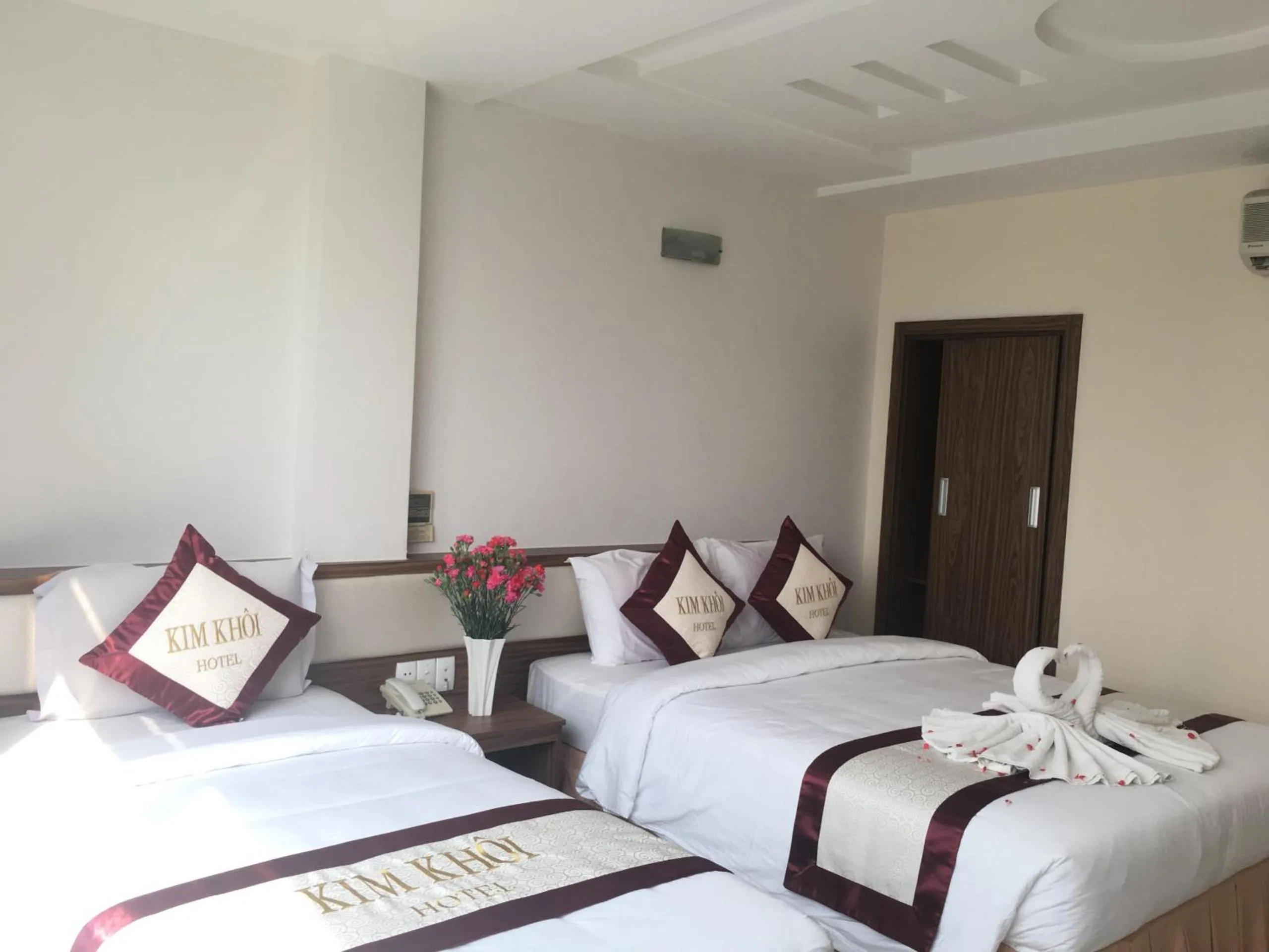 Bed in Kim Khoi Hotel