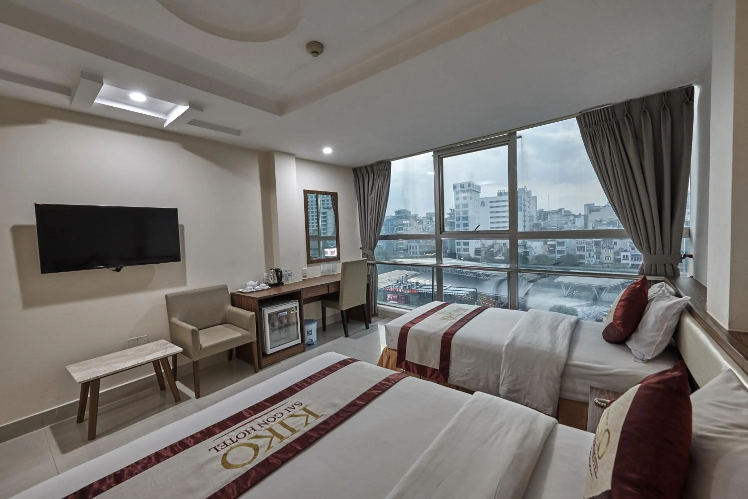 Bed in Kim Khoi Hotel