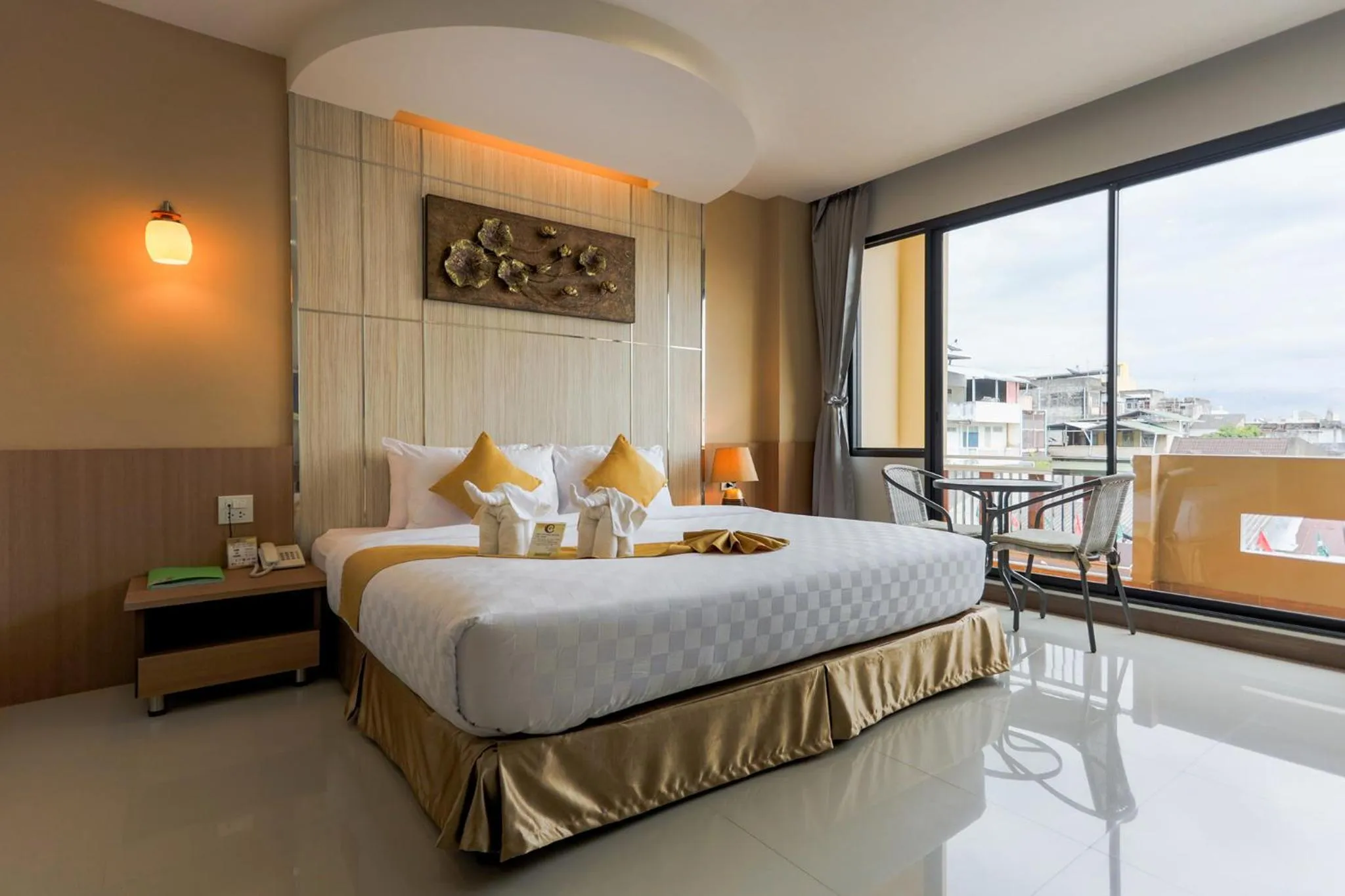 Bed in The Centris Hotel Phatthalung
