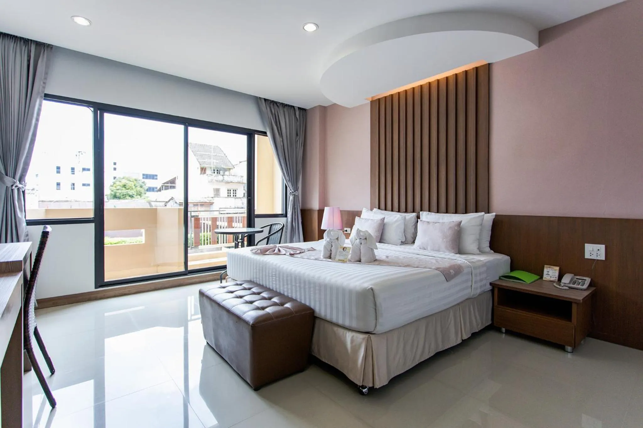 Bed in The Centris Hotel Phatthalung