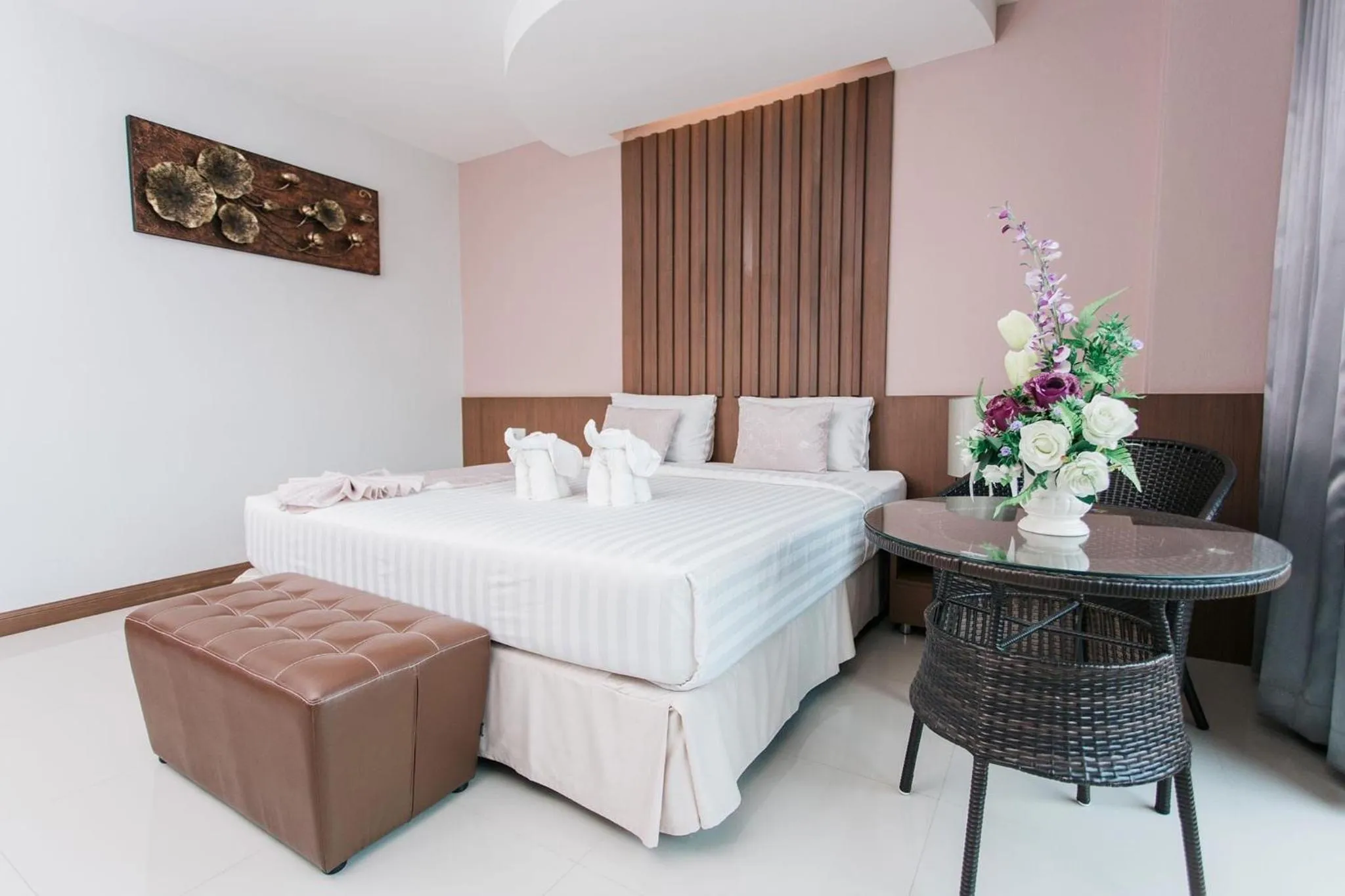 Bed in The Centris Hotel Phatthalung
