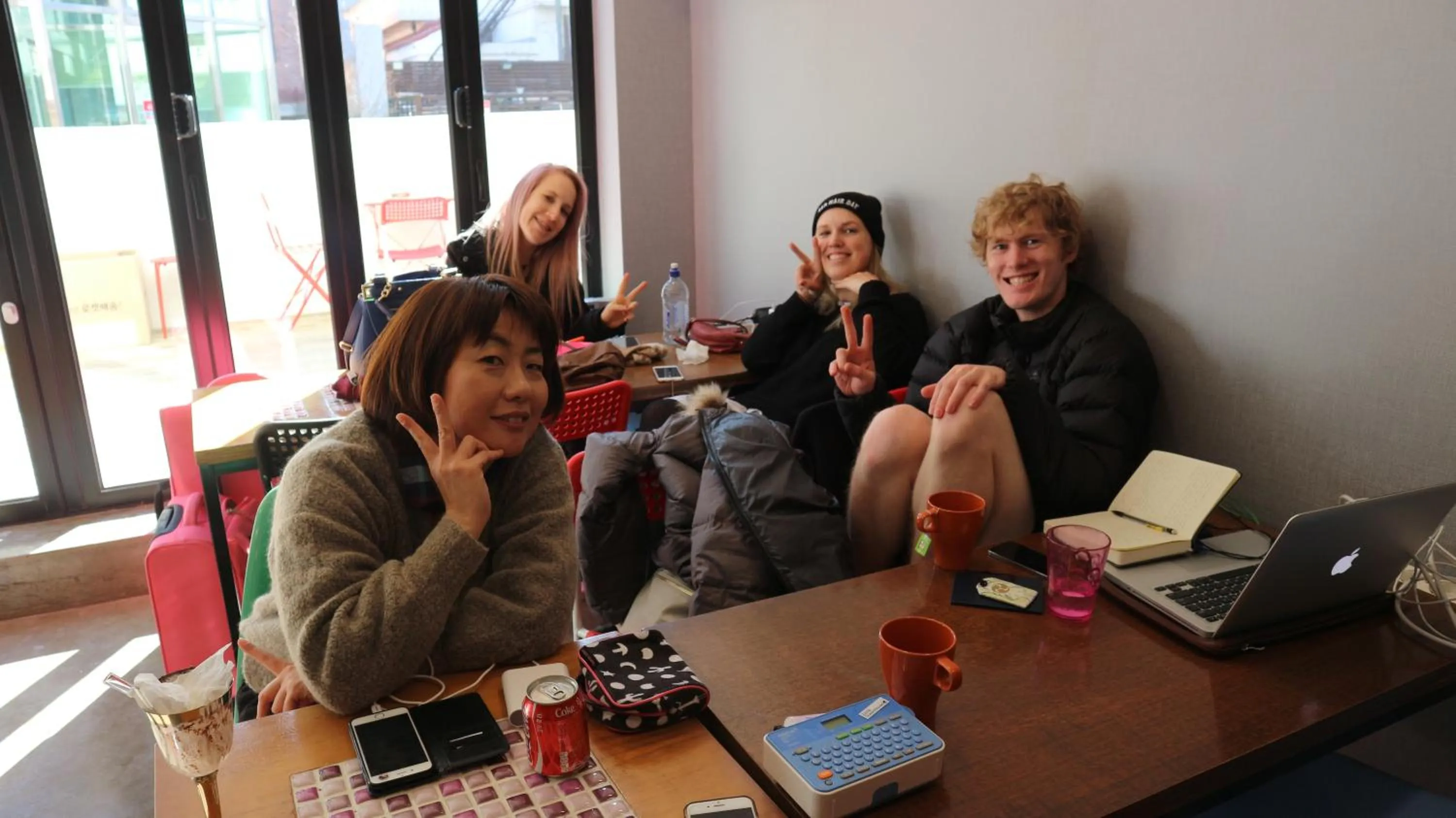 People in Zzzip Guesthouse in Hongdae