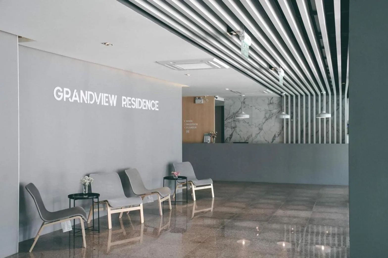 Text overlay in Grandview Residence