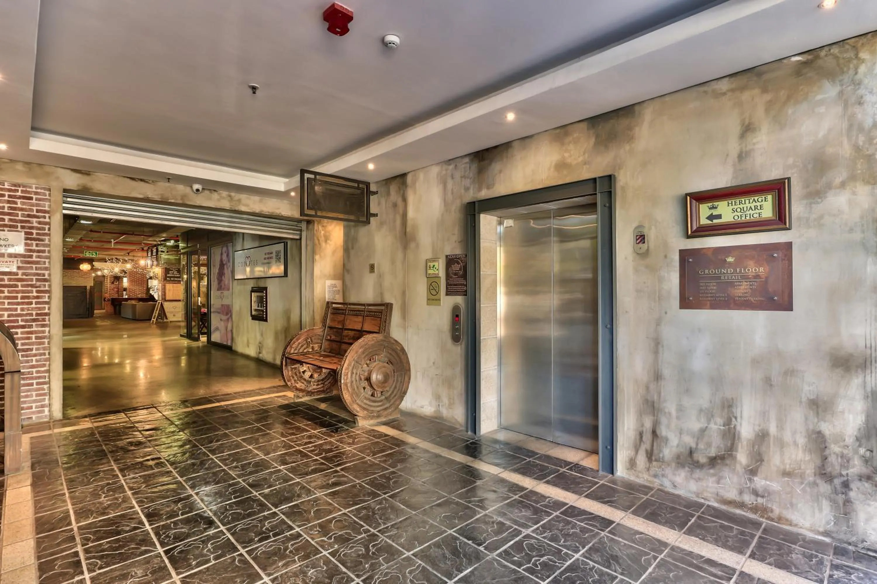 elevator in Heritage Square Apartments