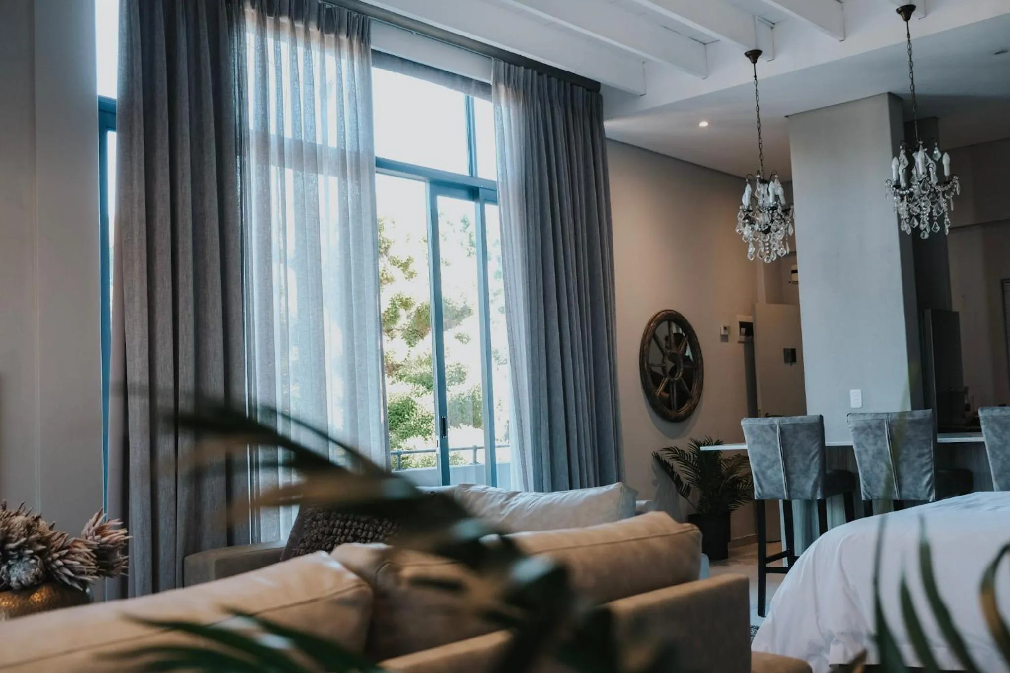 Bed in Heritage Square Apartments