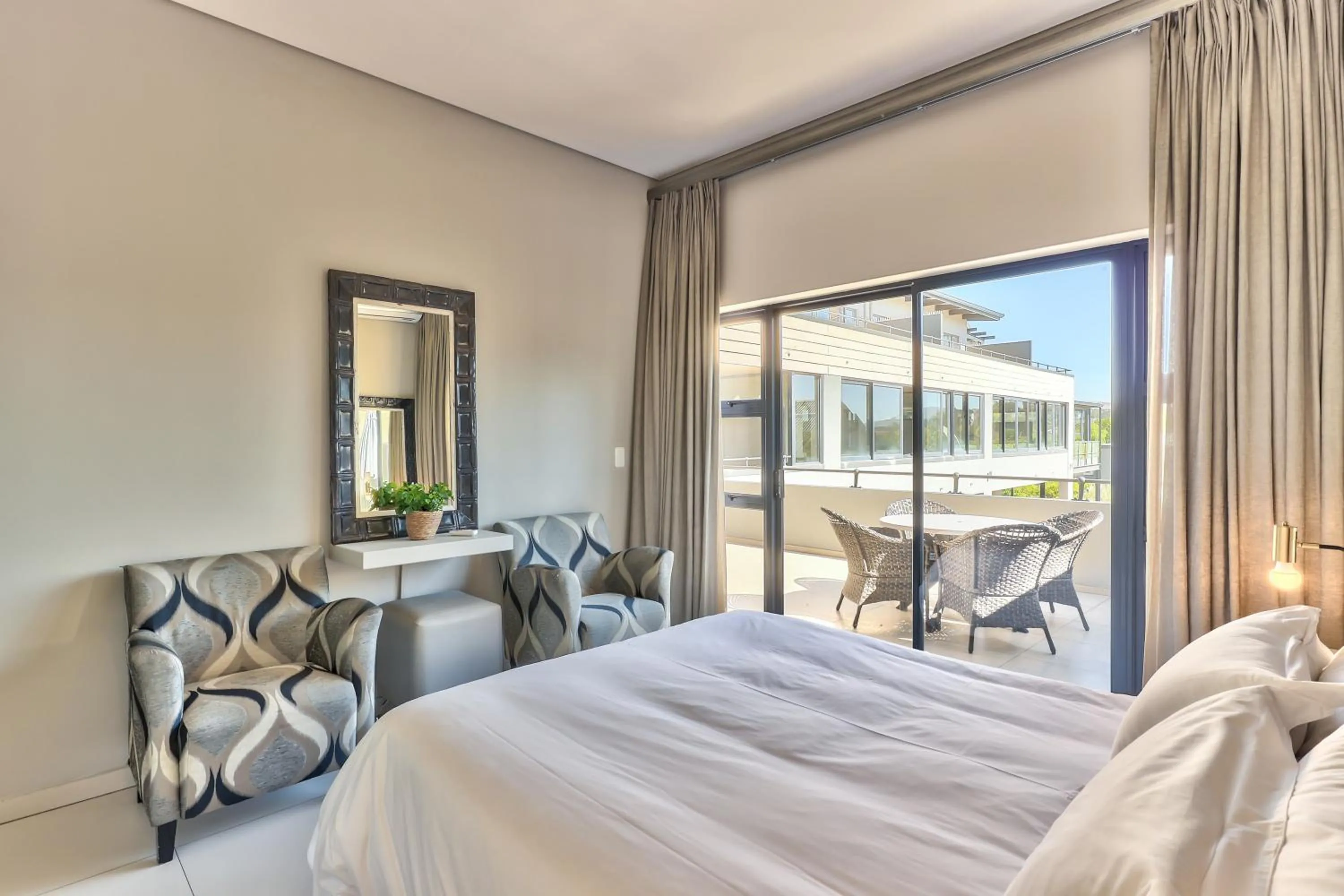 Bed in Heritage Square Apartments