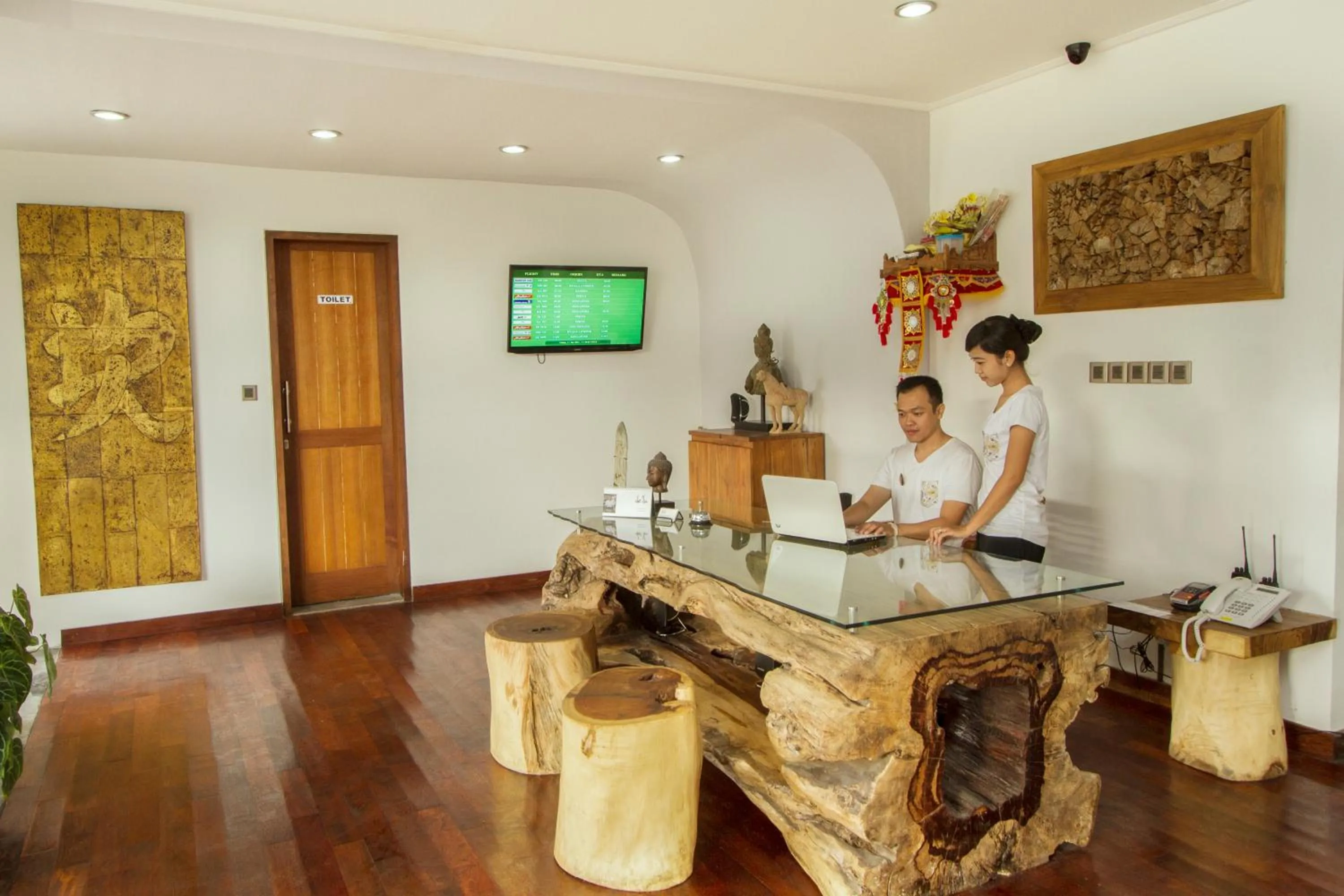 Lobby or reception in Delu Villas & Suite