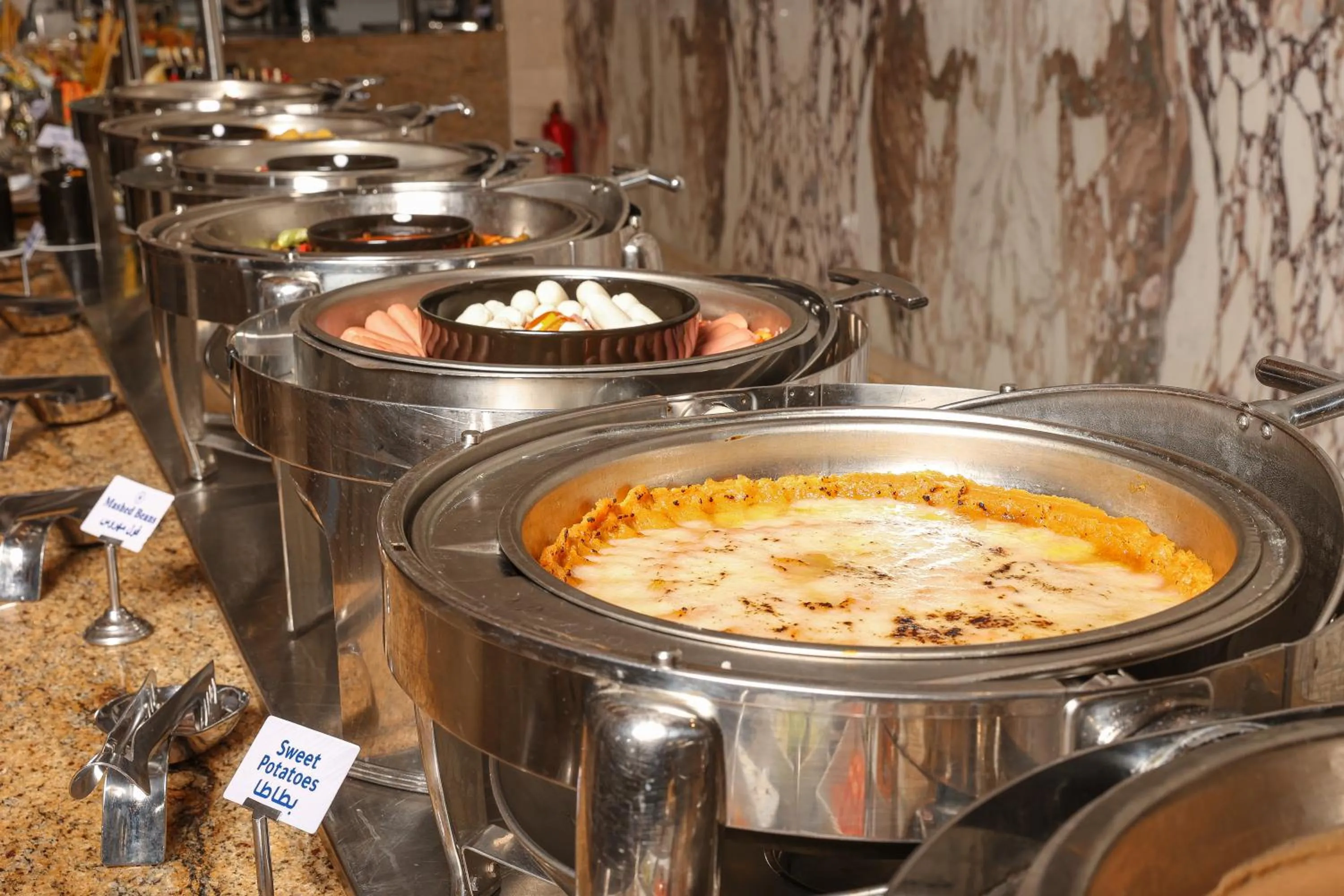Buffet breakfast in Helnan Mamoura Hotel & Events Center