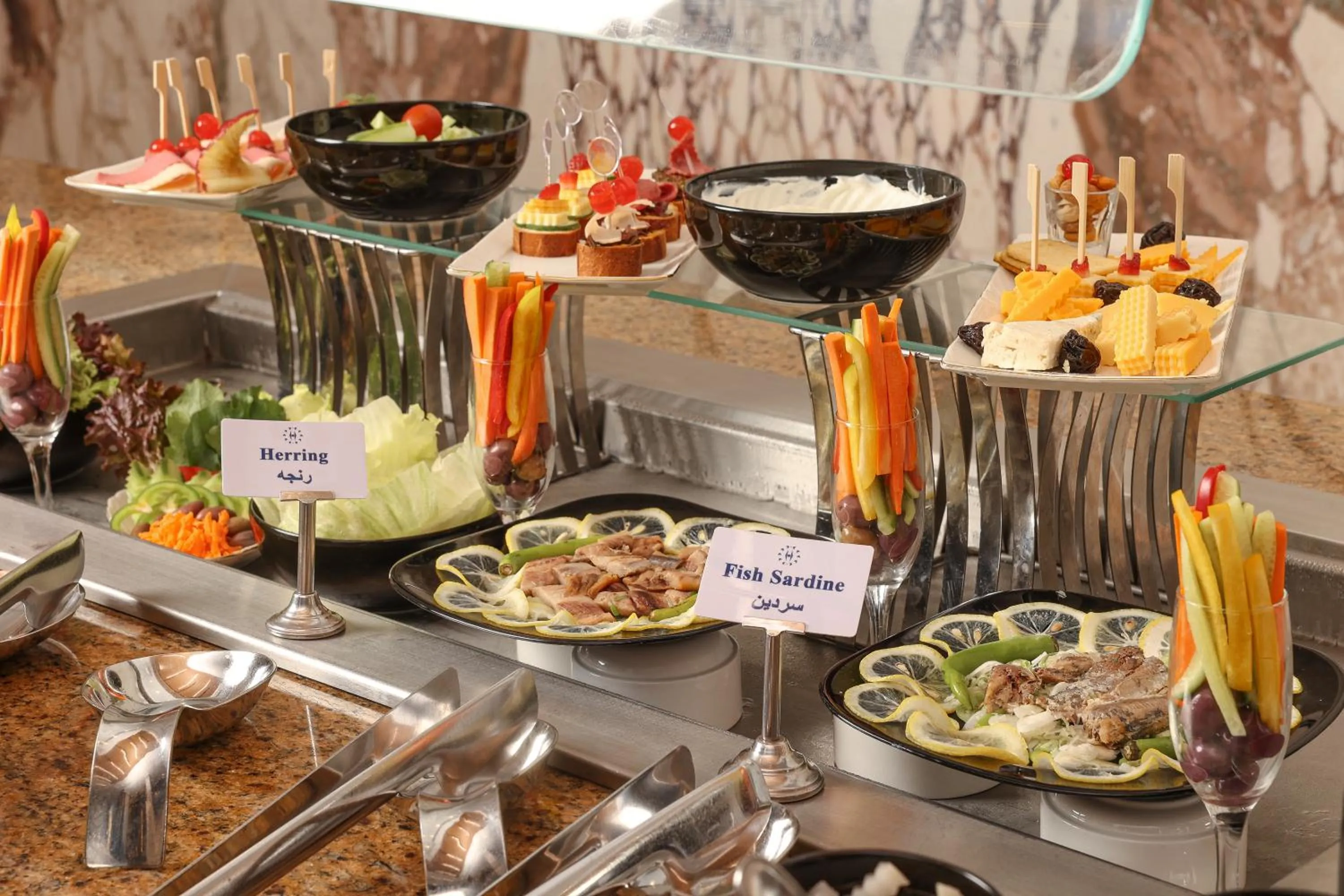 Buffet breakfast in Helnan Mamoura Hotel & Events Center
