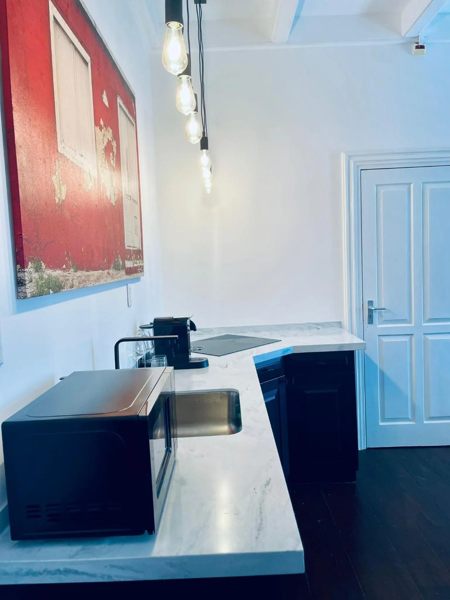 Kitchen or kitchenette in Atelier Skalo Boutique Hotel