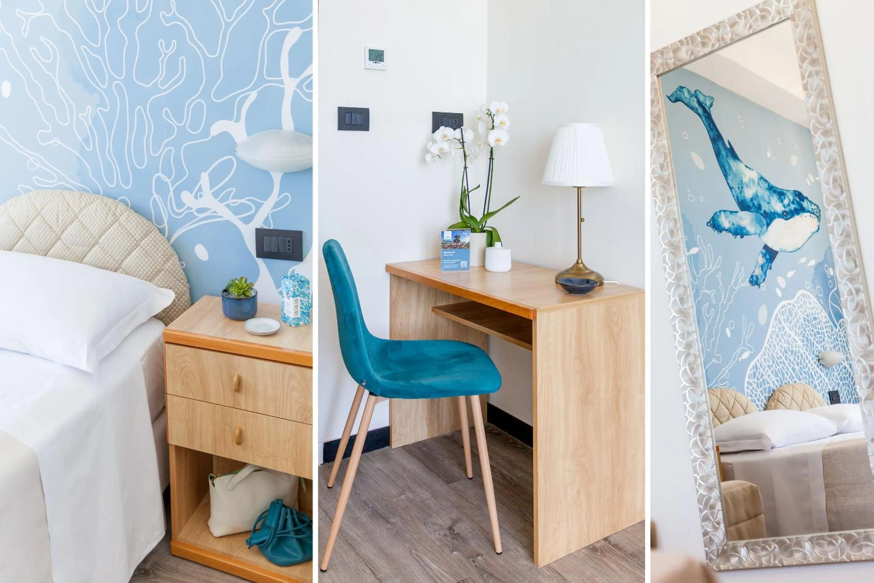 Bed in Hotel Golfo e Palme