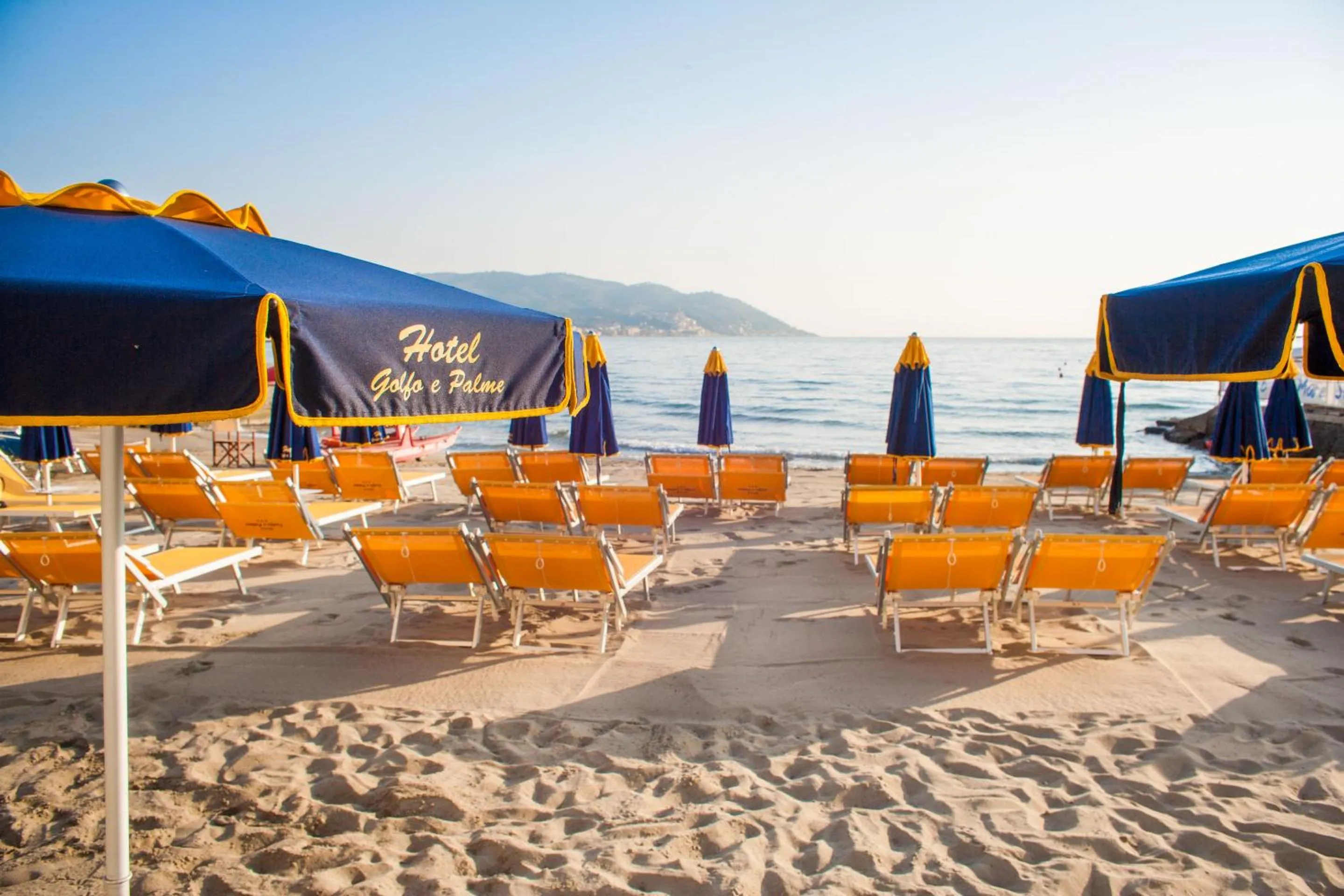 Beach in Hotel Golfo e Palme