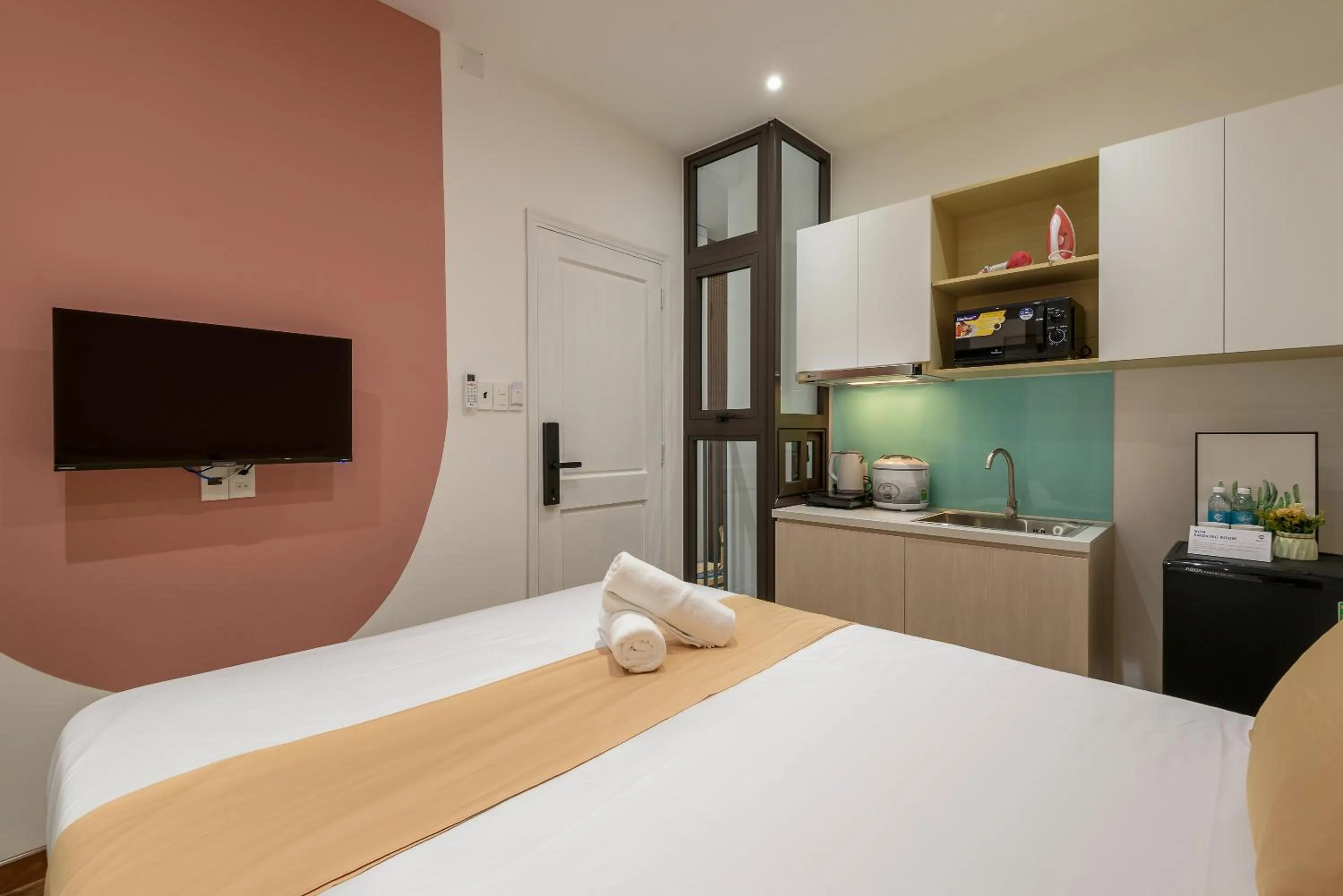 TV and multimedia, Bed in Cozrum Homes - June Corner