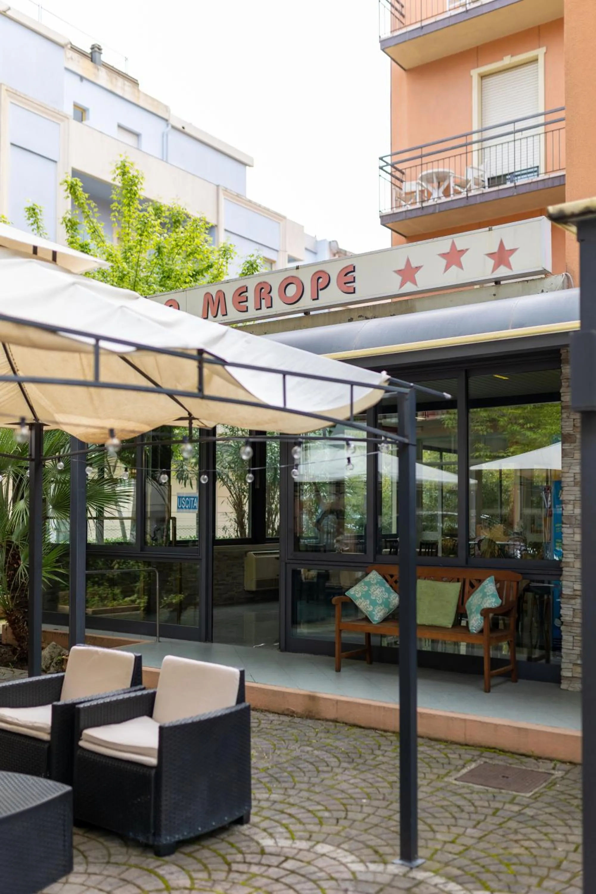 Property building in Hotel Villa Merope