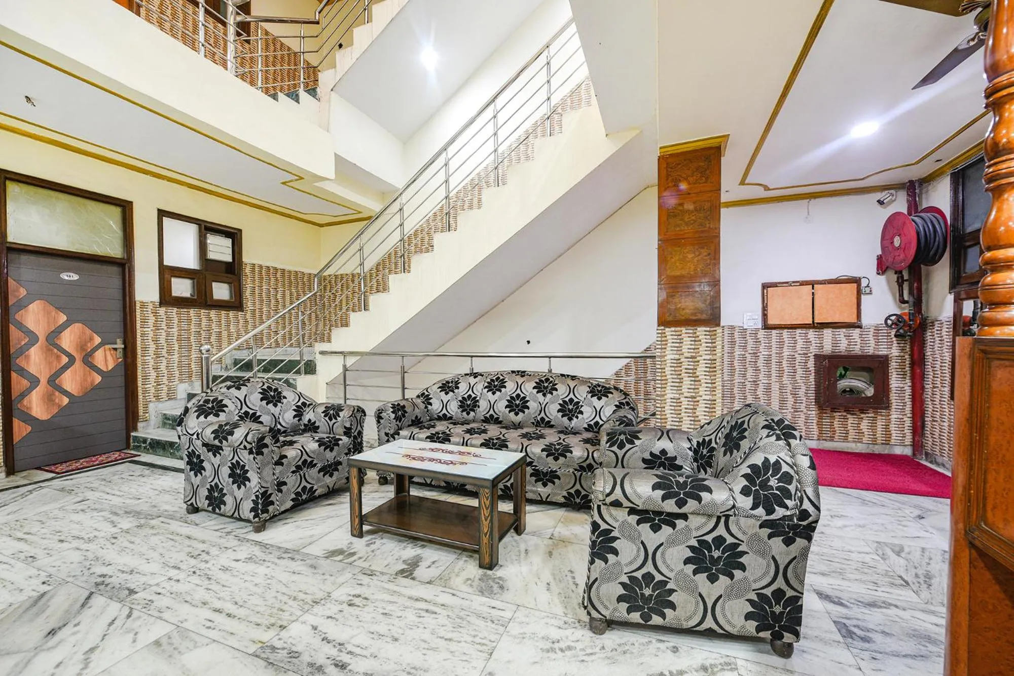 Seating area in FabHotel Royal Inn