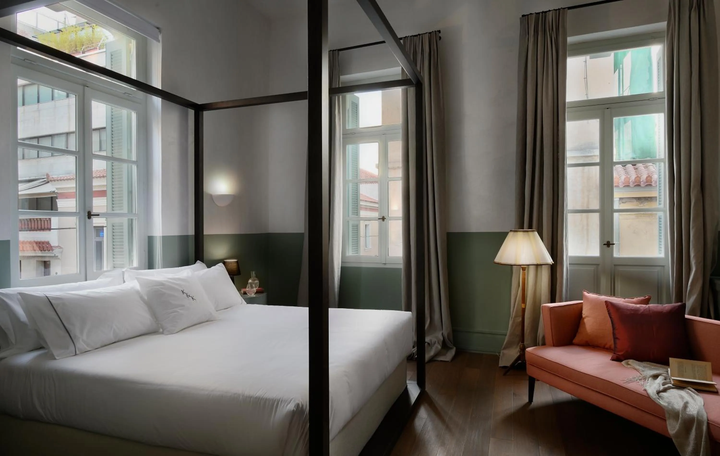 Photo of the whole room, Bed in ATHINAIDOS QUARTERS by K&K