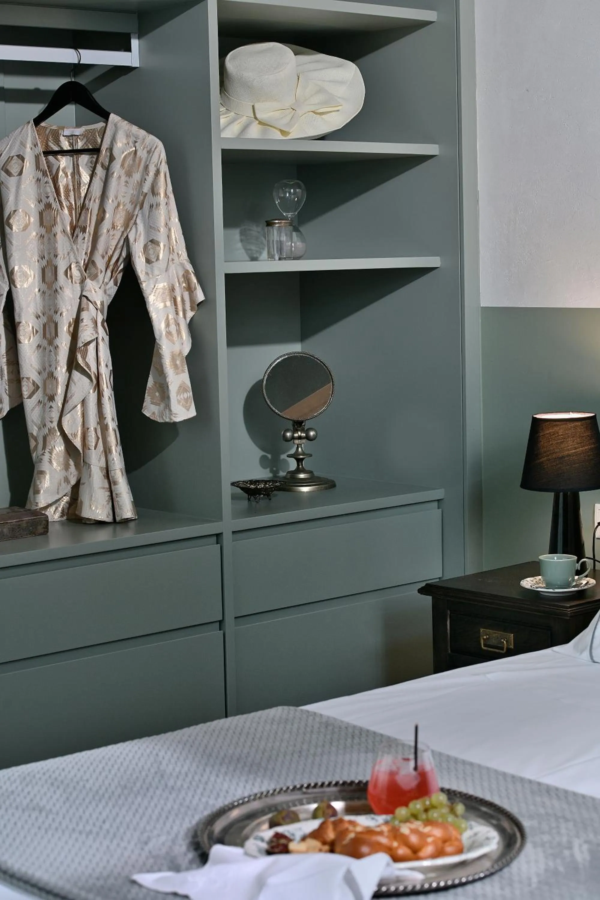 Decorative detail, Bed in ATHINAIDOS QUARTERS by K&K