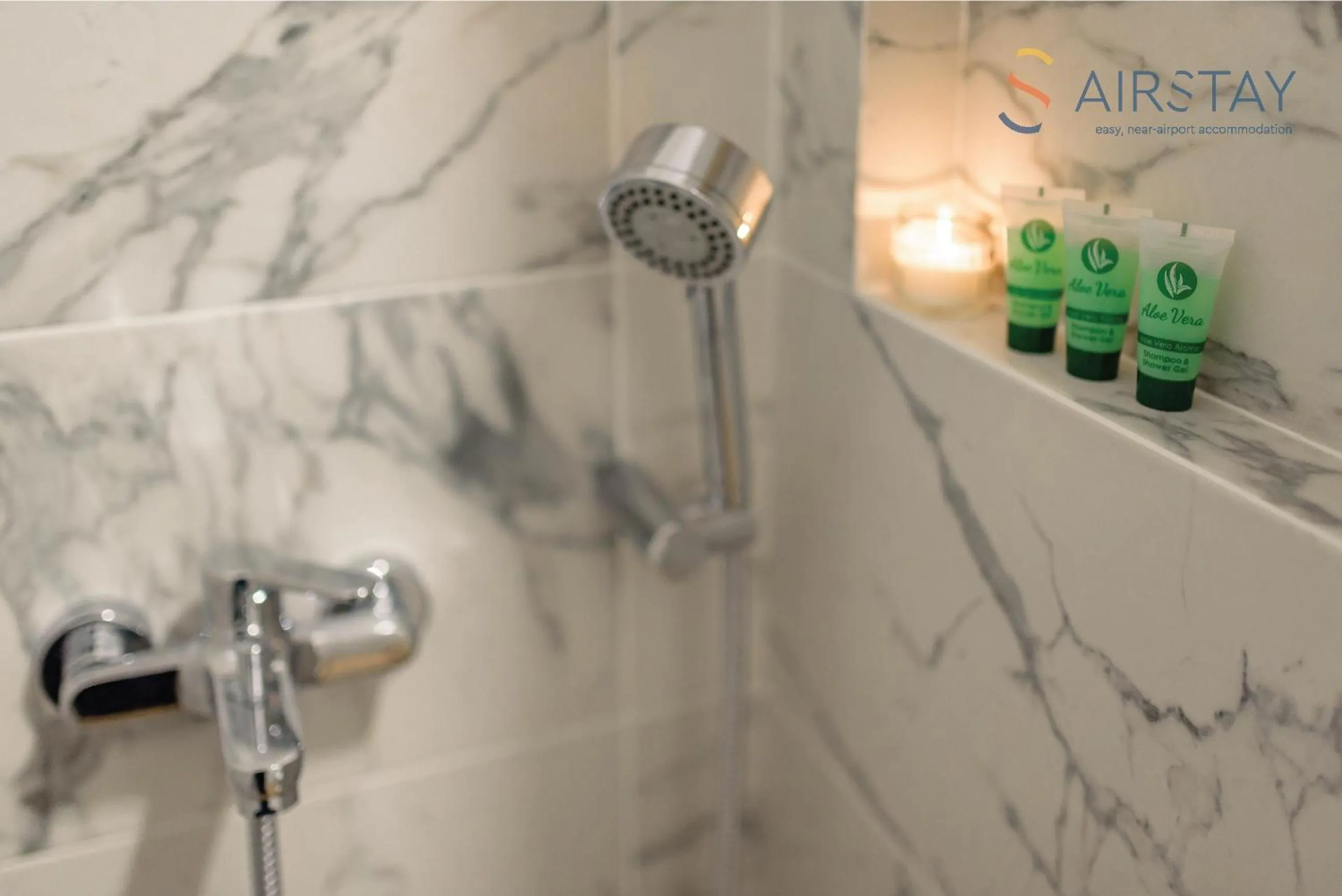 Shower in Zed Smart Property Airport by Airstay