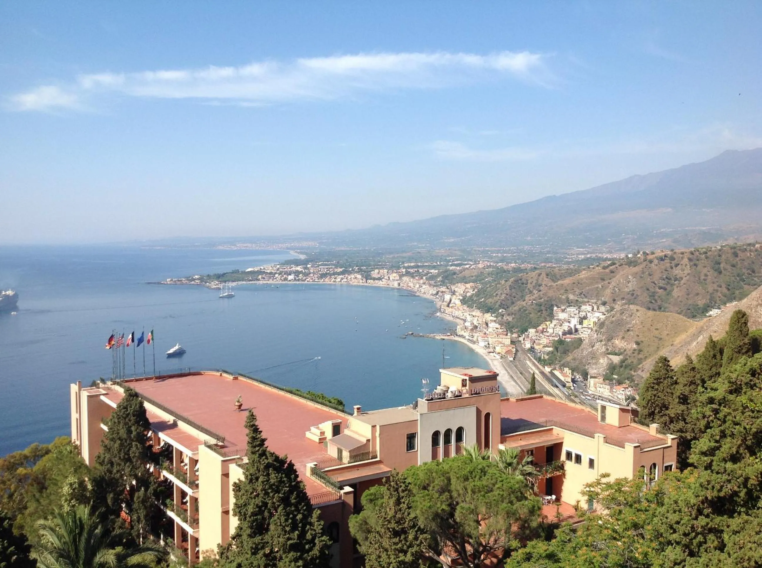 Bird's eye view in Taormina Park Hotel