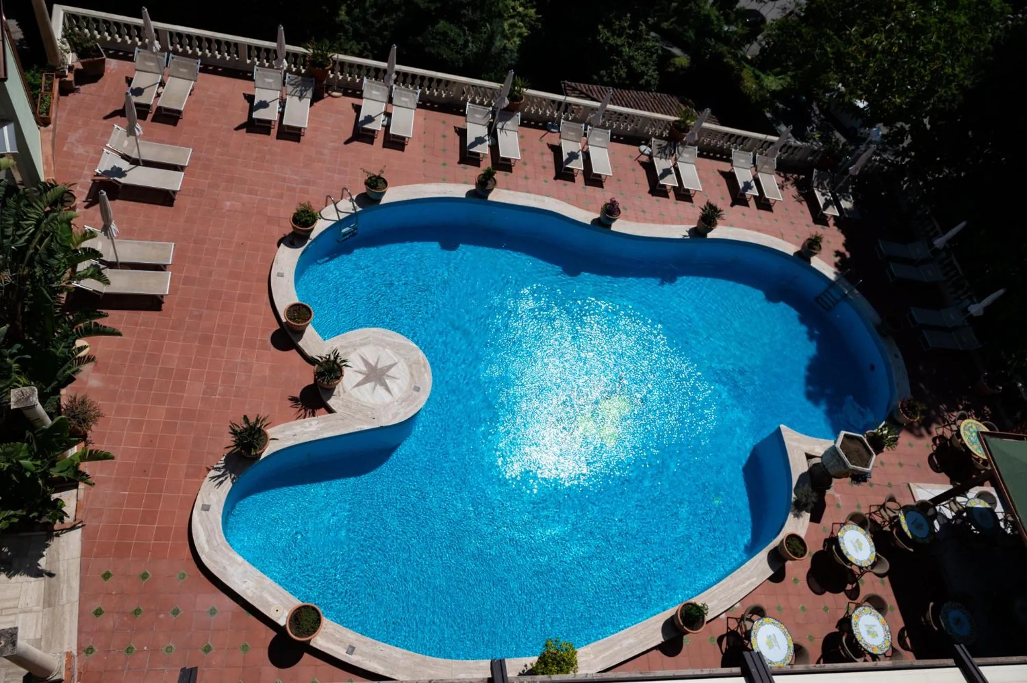 Pool view in Taormina Park Hotel