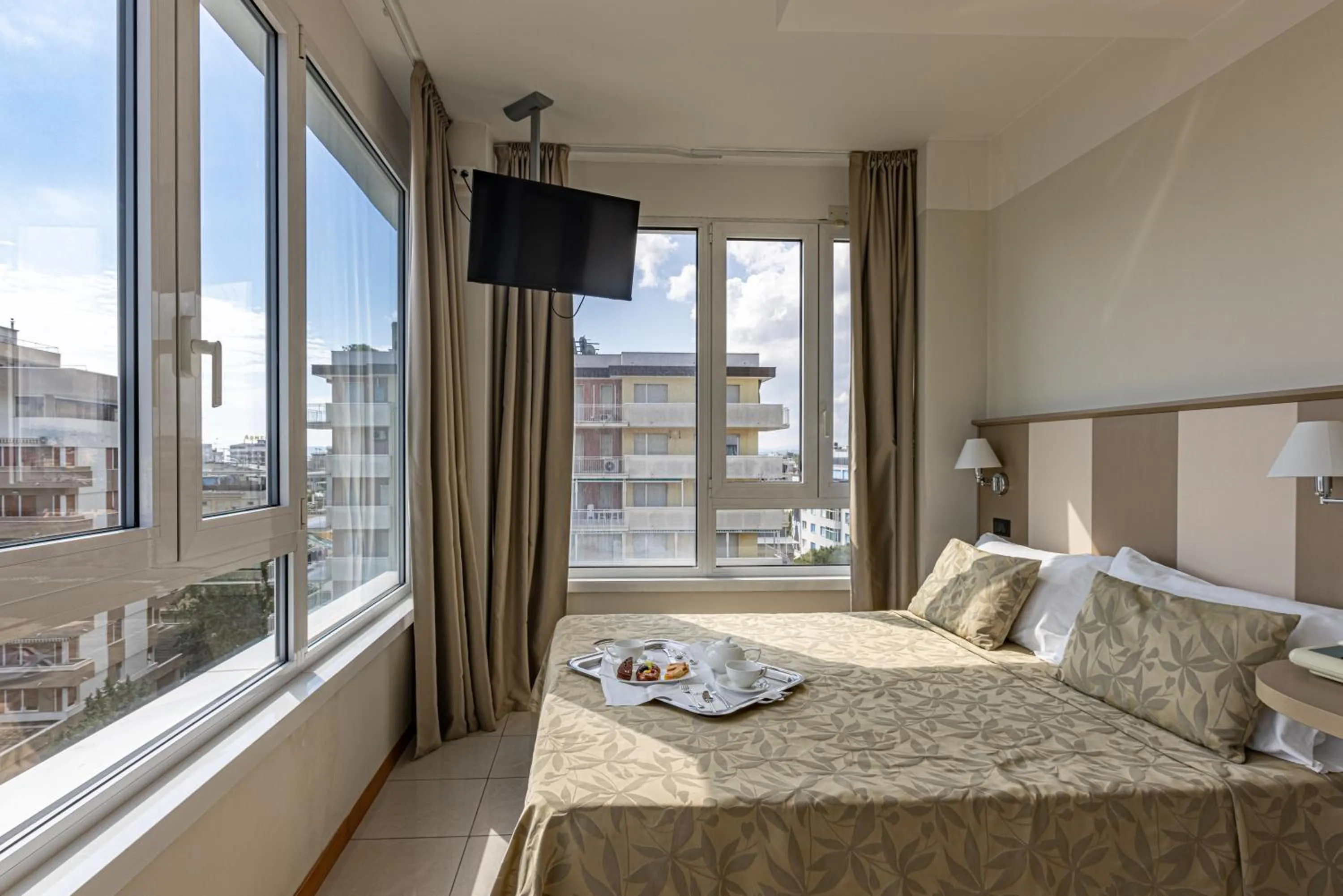 Bed in Hotel Cristallo