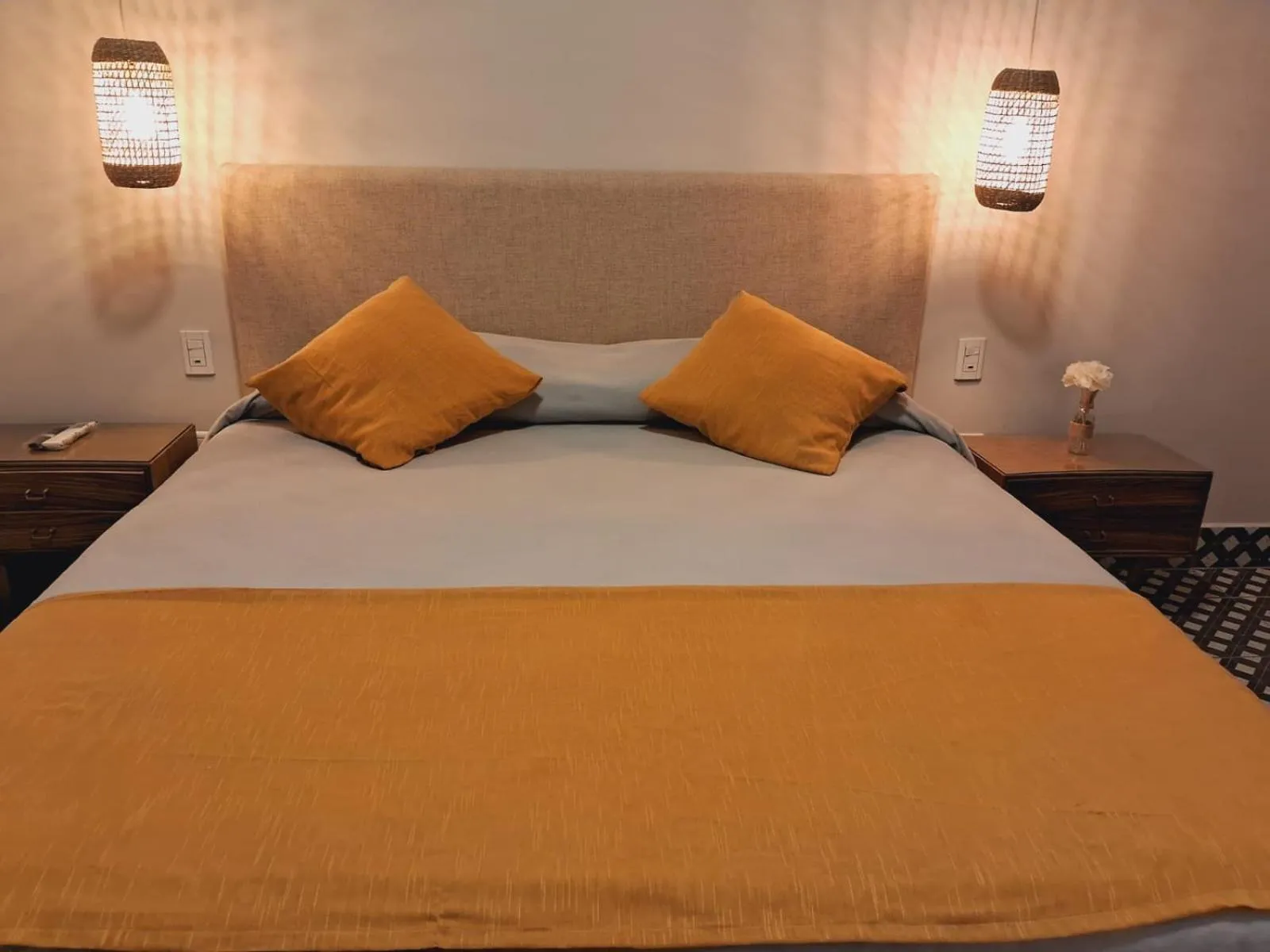 Bed in Refugio del Inca