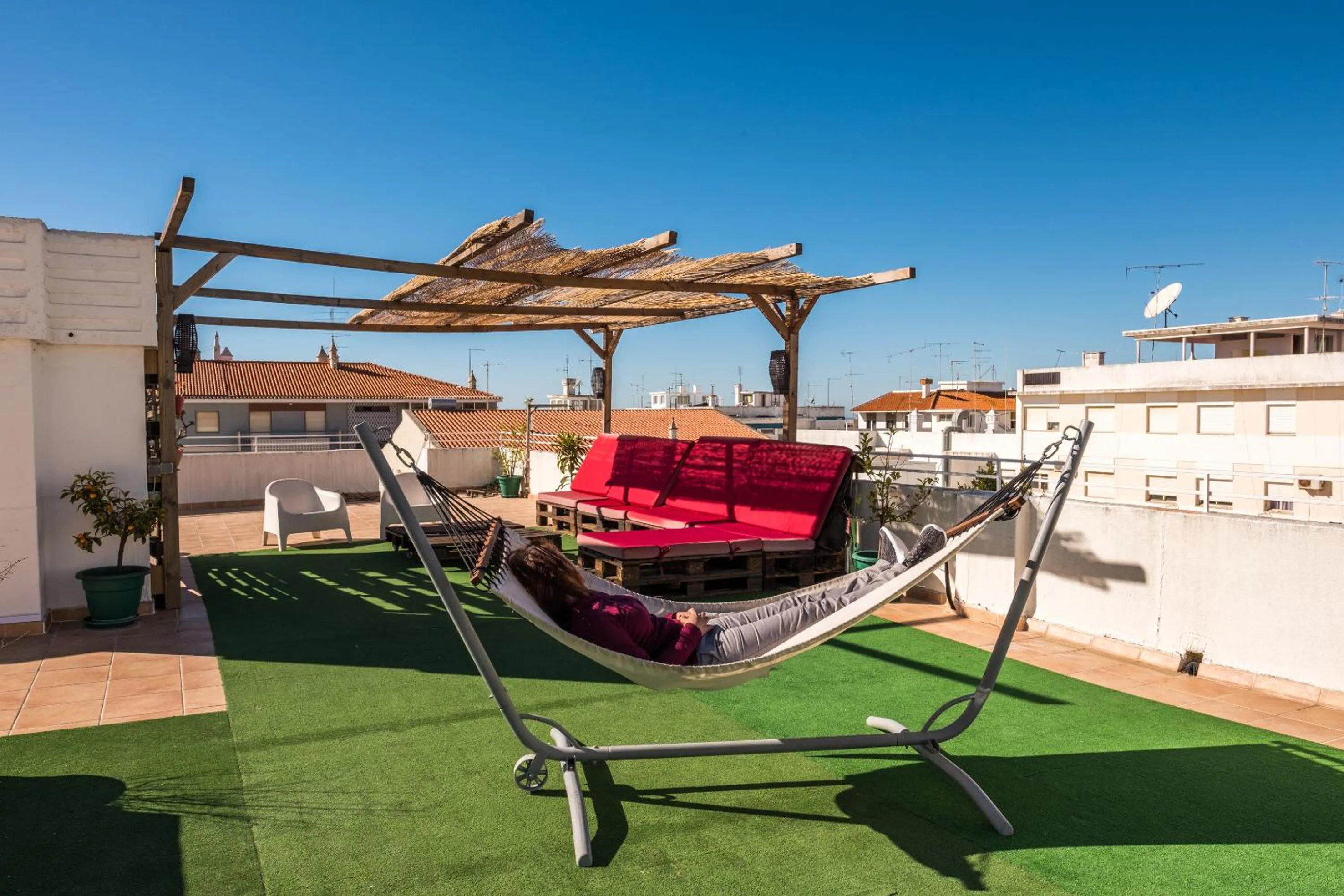 Balcony/Terrace in Loulé Coreto Hostel
