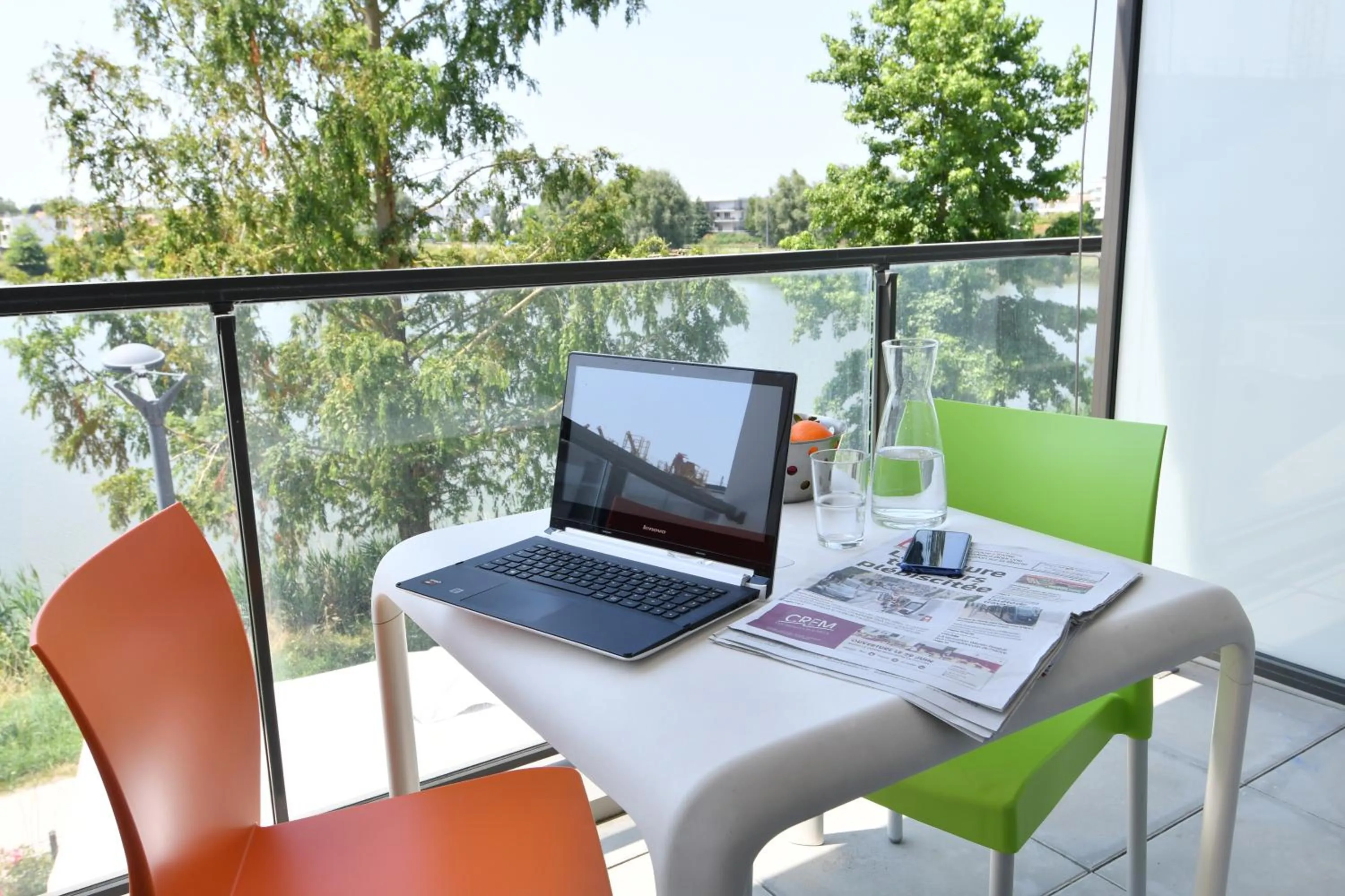 Balcony/Terrace in Appart-Hôtel Mer & Golf City Bordeaux - Bruges