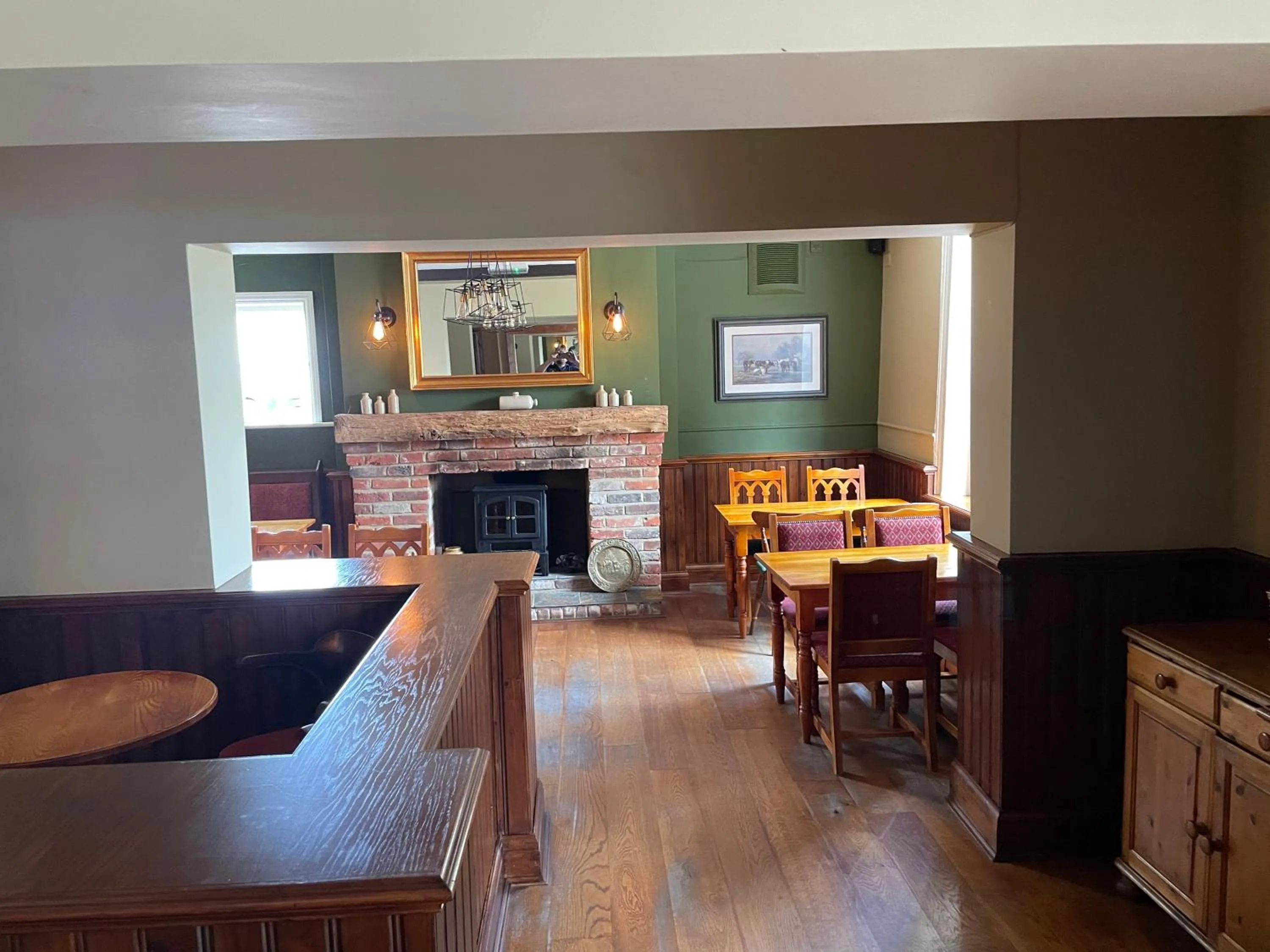 Dining area in The Swan Inn