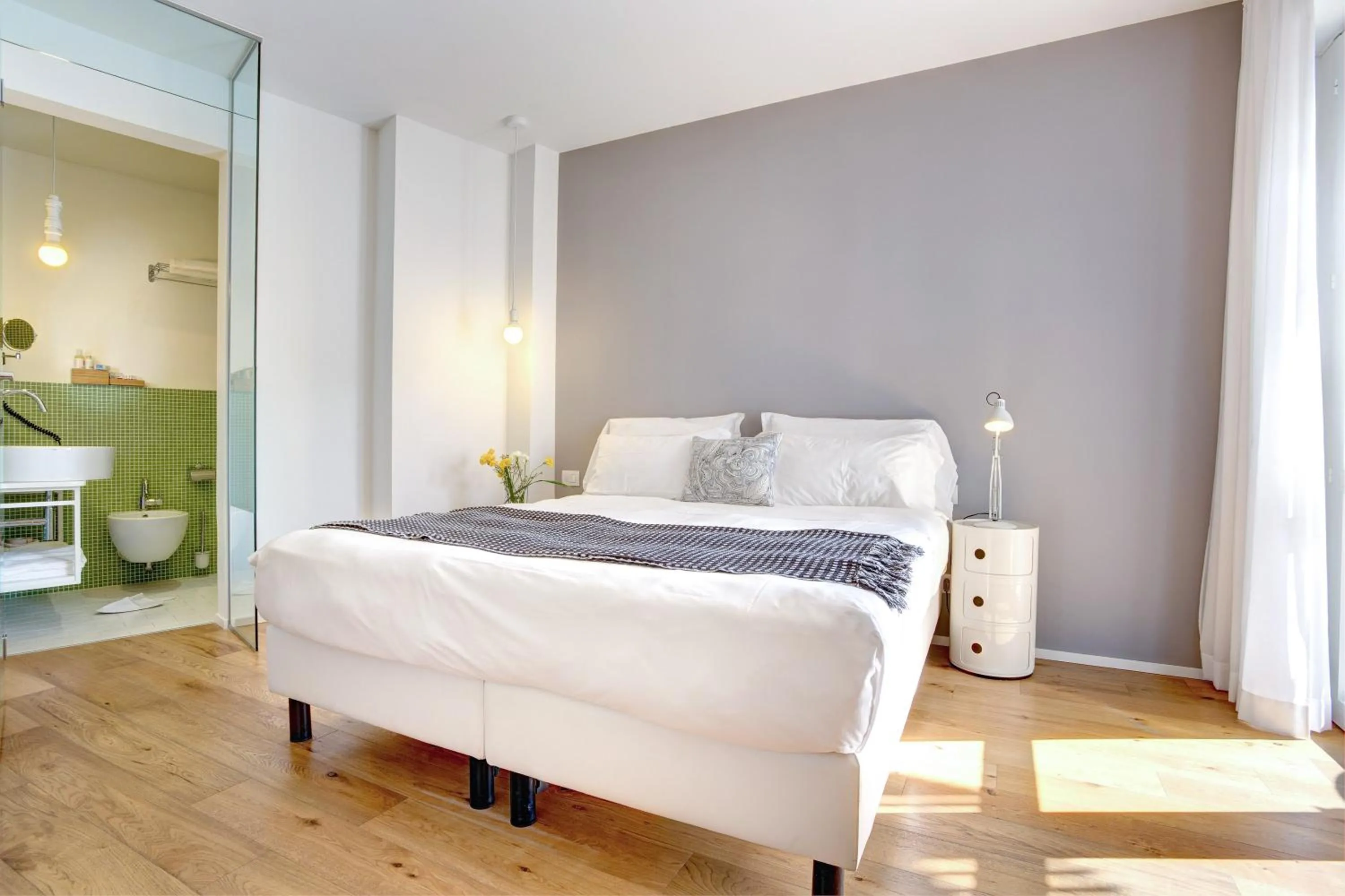 Bed in Hotel Solemare