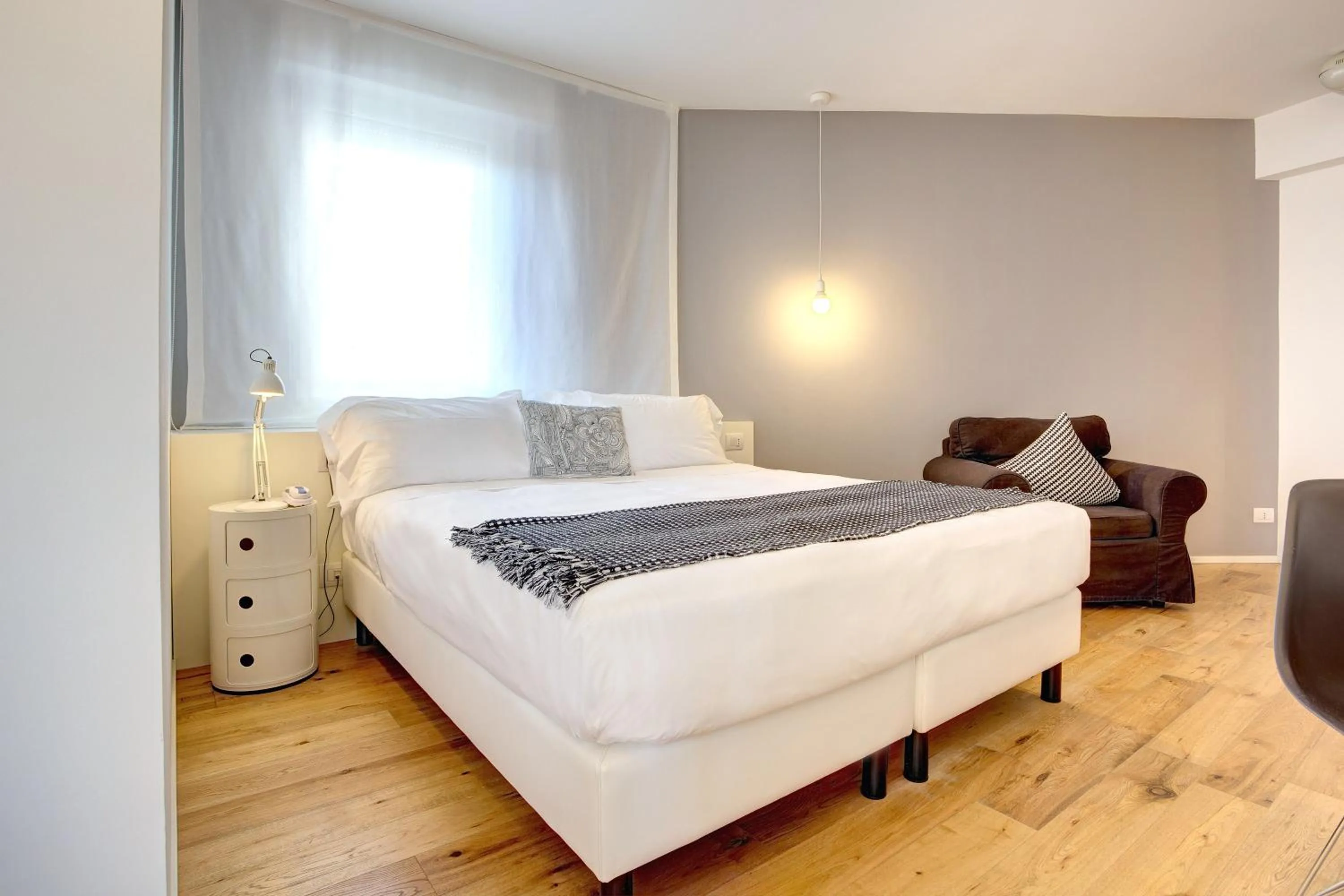 Bed in Hotel Solemare