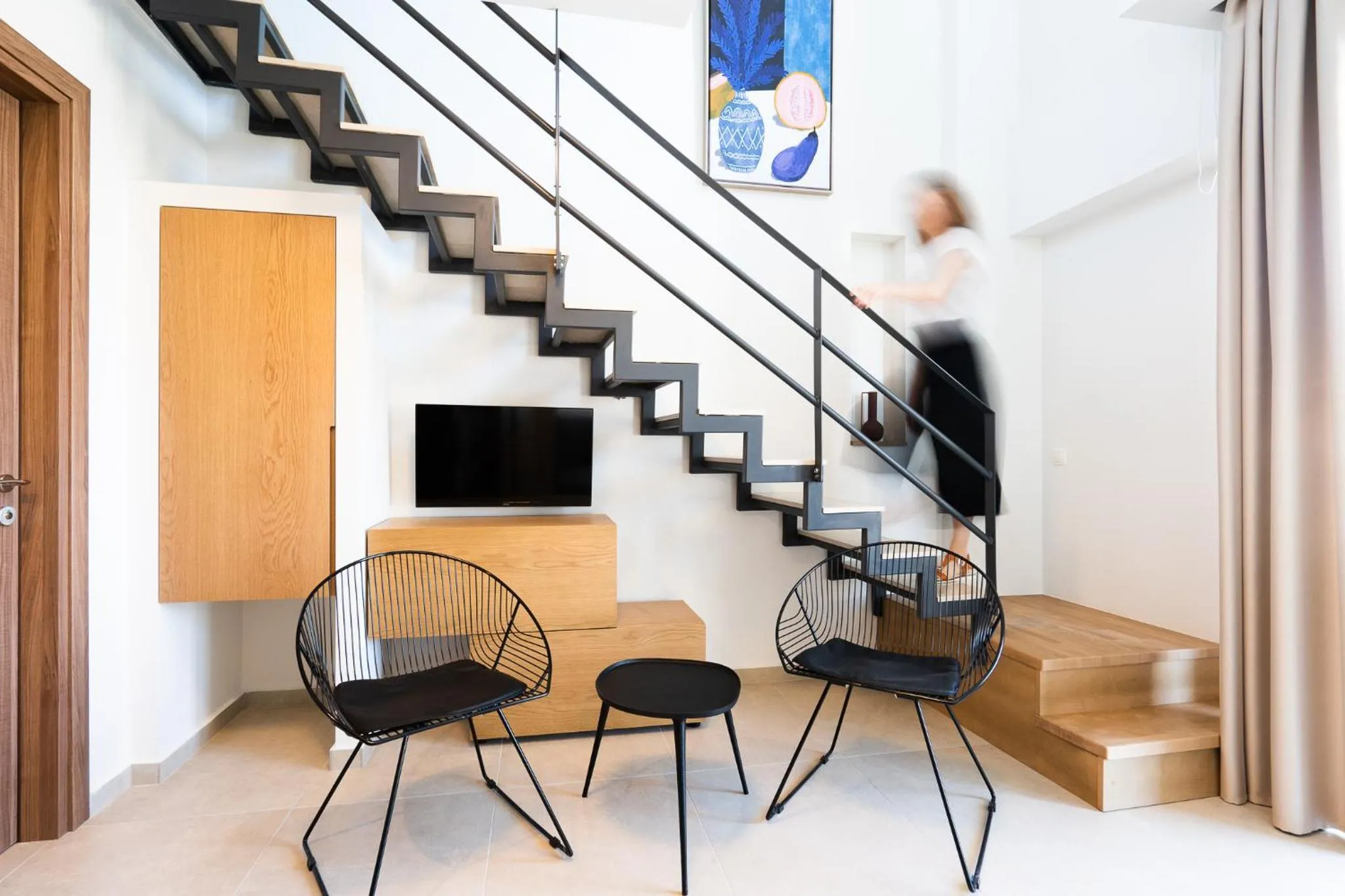 Living room in Funtuki Seaside Apartments