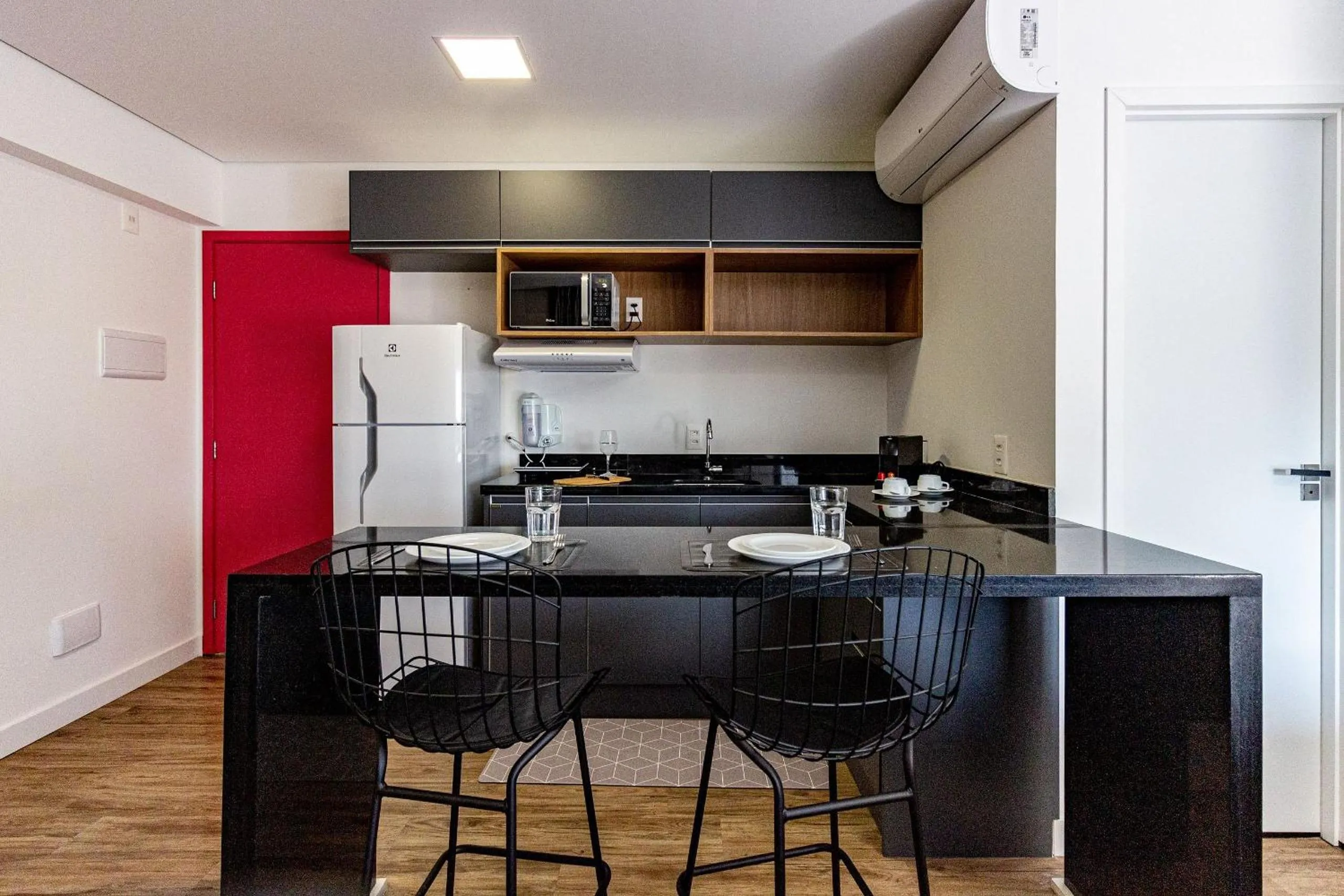 Kitchen or kitchenette in Xtay BK30 Santana - Apartamentos decorados próximos ao metrô