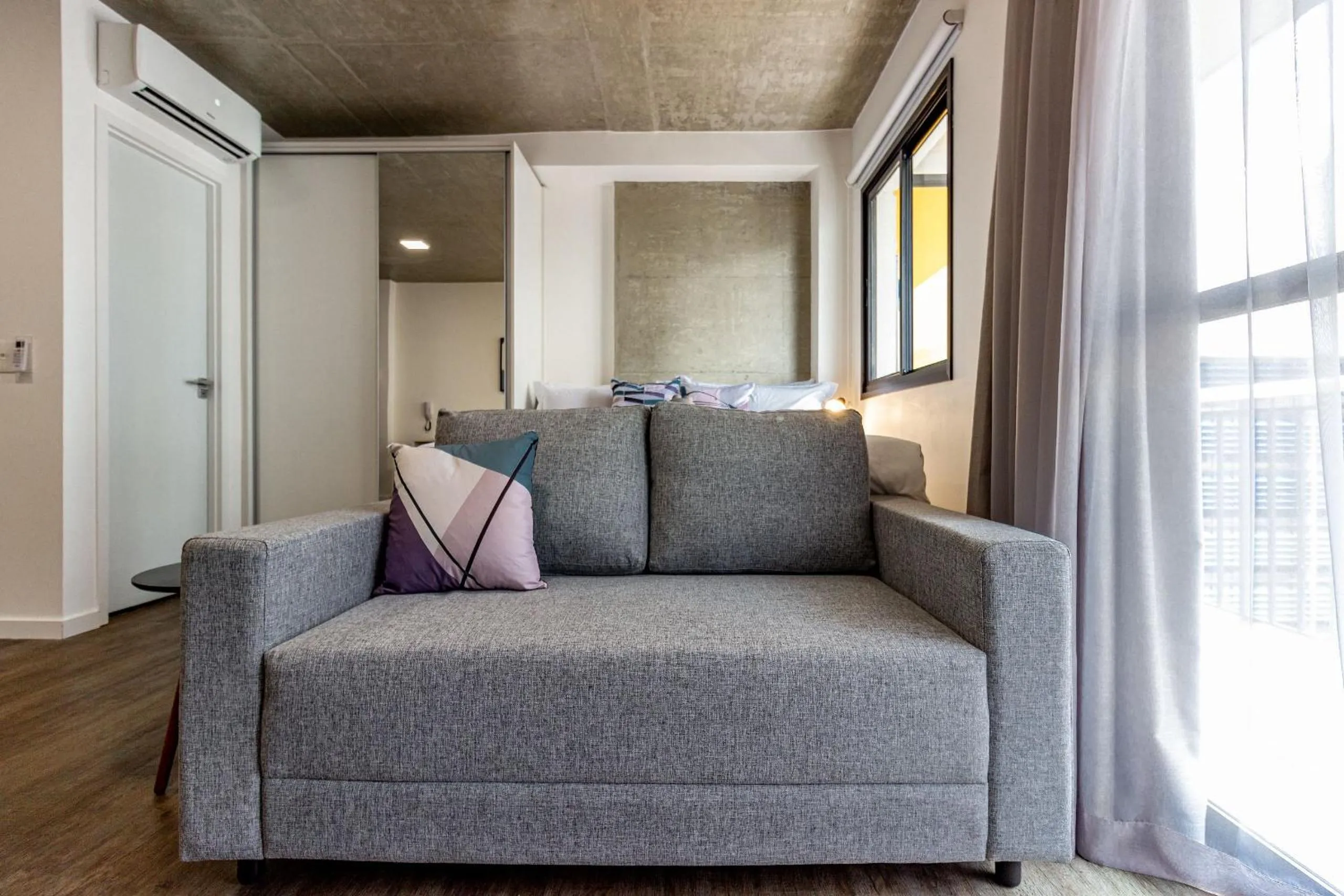 Seating area in Xtay BK30 Santana - Apartamentos decorados próximos ao metrô