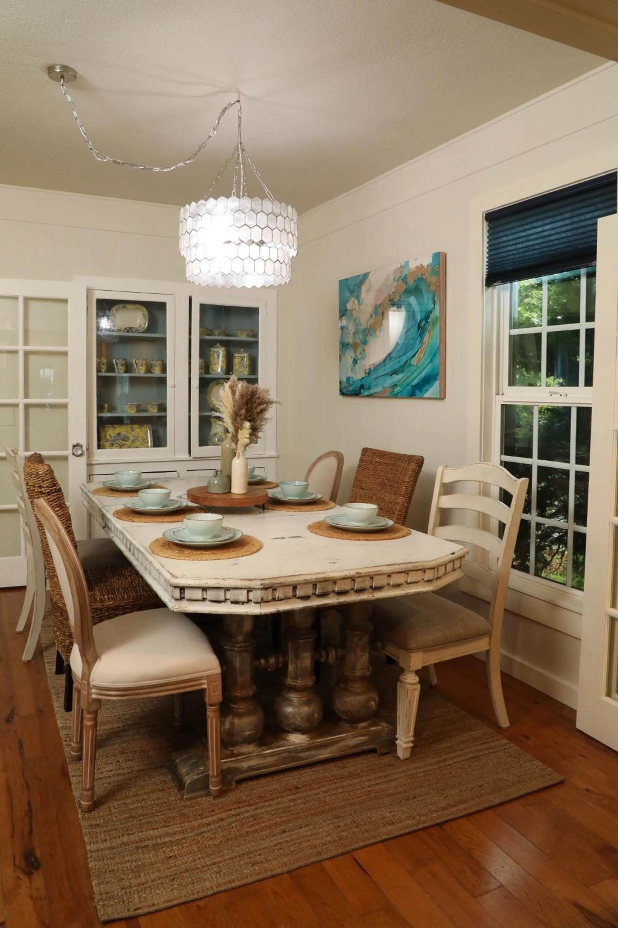 Dining area in Enchanted Cottages by the Sea