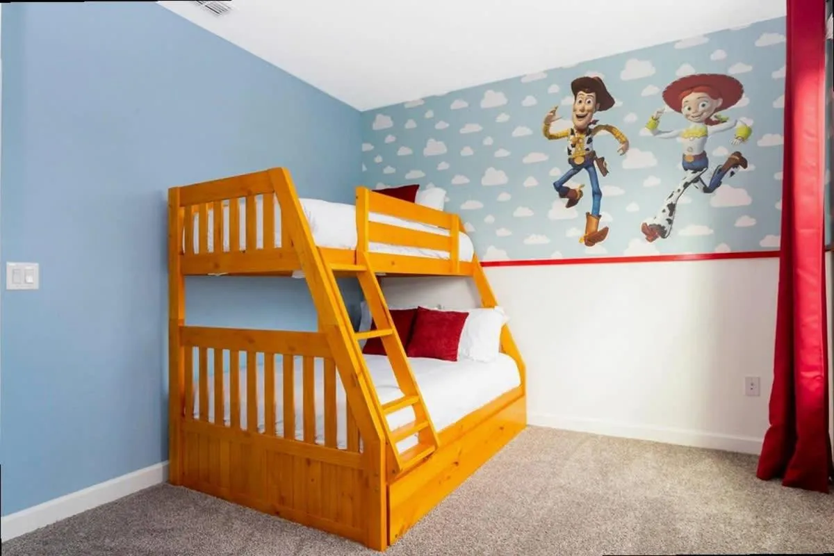 Bed in Stunning Family Friendly 5 Bd w/ Pool Close to Disney @ Storey Lake 4242