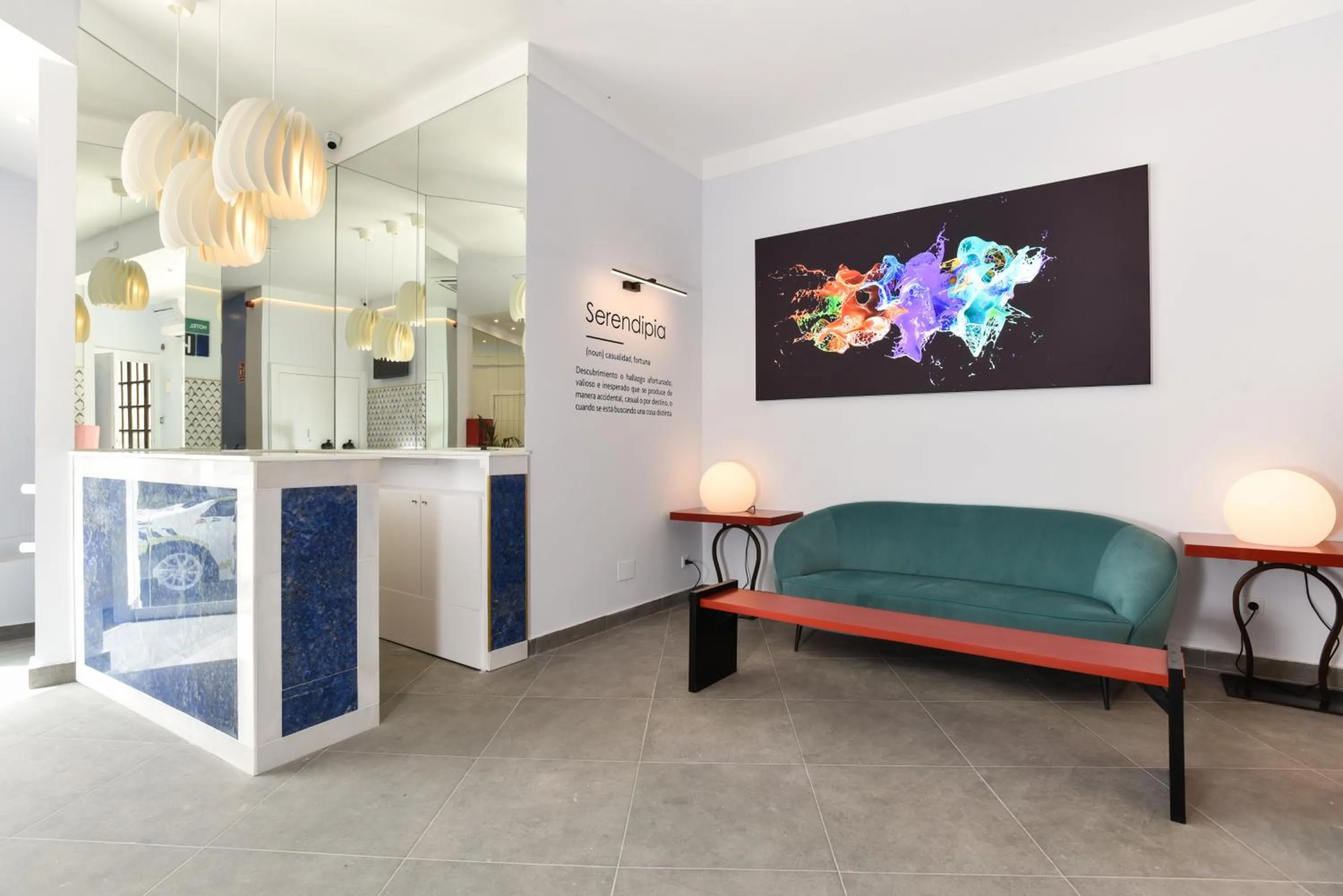 Lobby or reception in Hotel Kuve Marbella