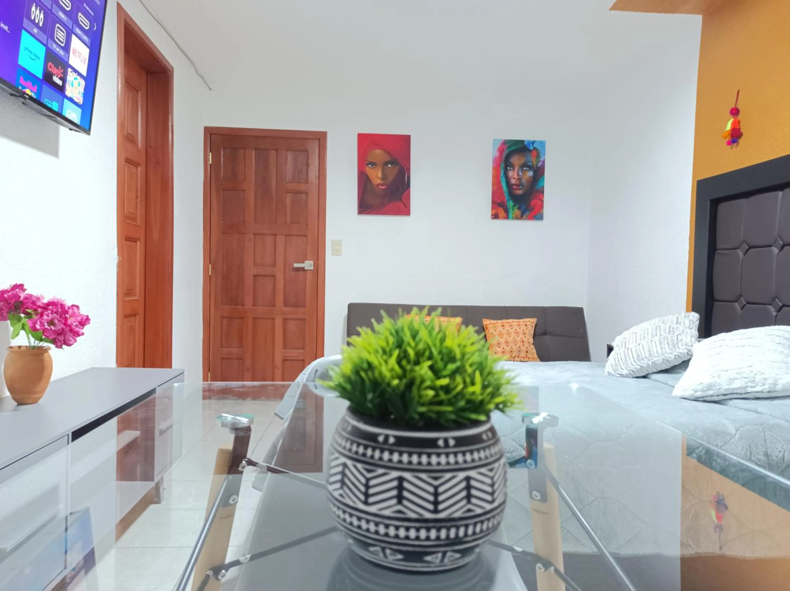 TV and multimedia, Bed in Calkiní Cabañas San Cristóbal de Las Casas