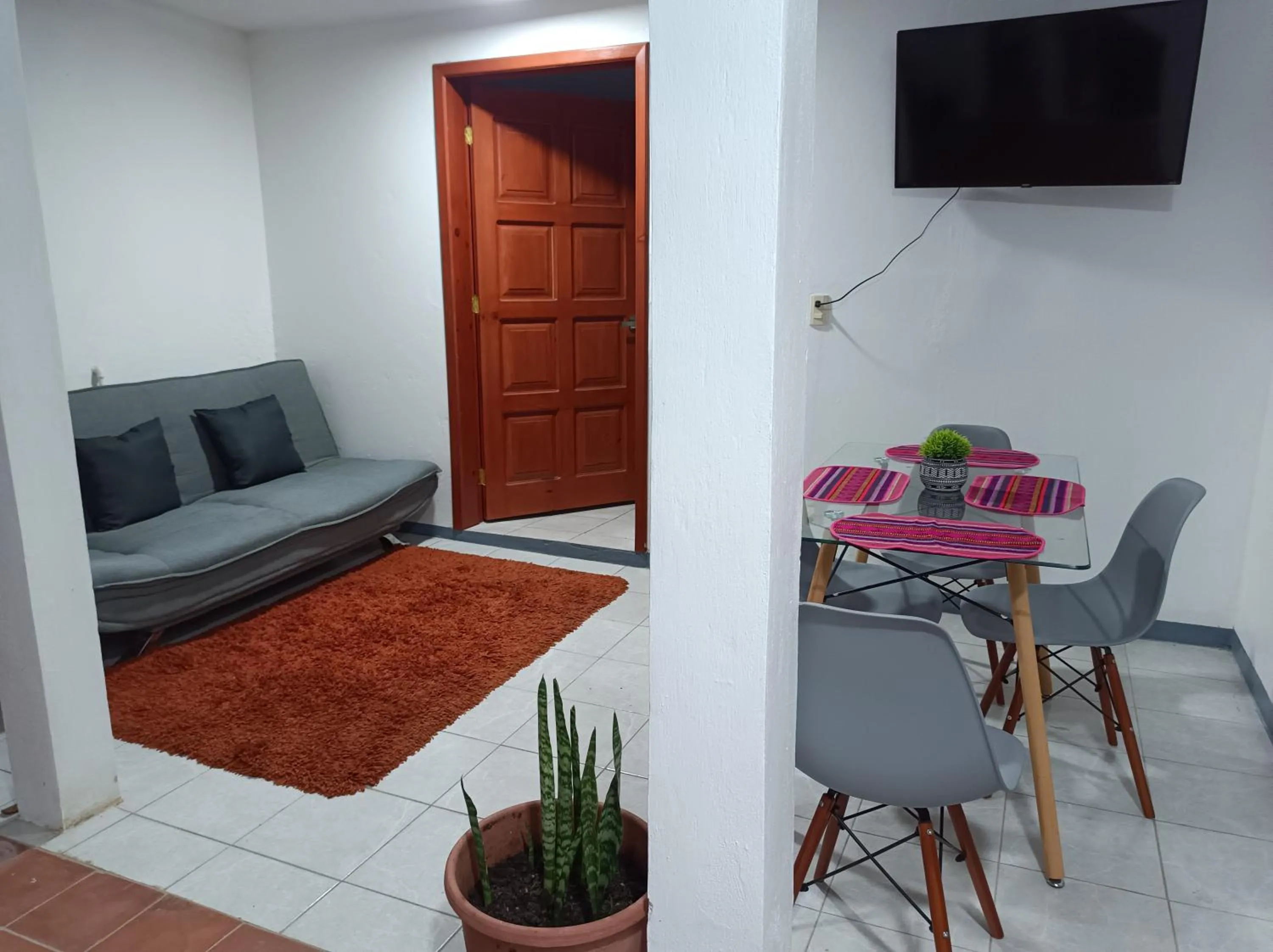 Seating area, TV/Entertainment Center in Calkiní Cabañas San Cristóbal de Las Casas