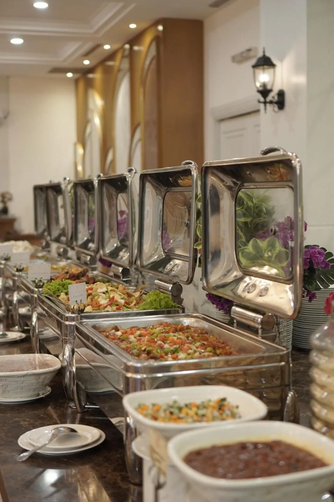 Buffet breakfast in Cavinton Hotel Malioboro Yogyakarta