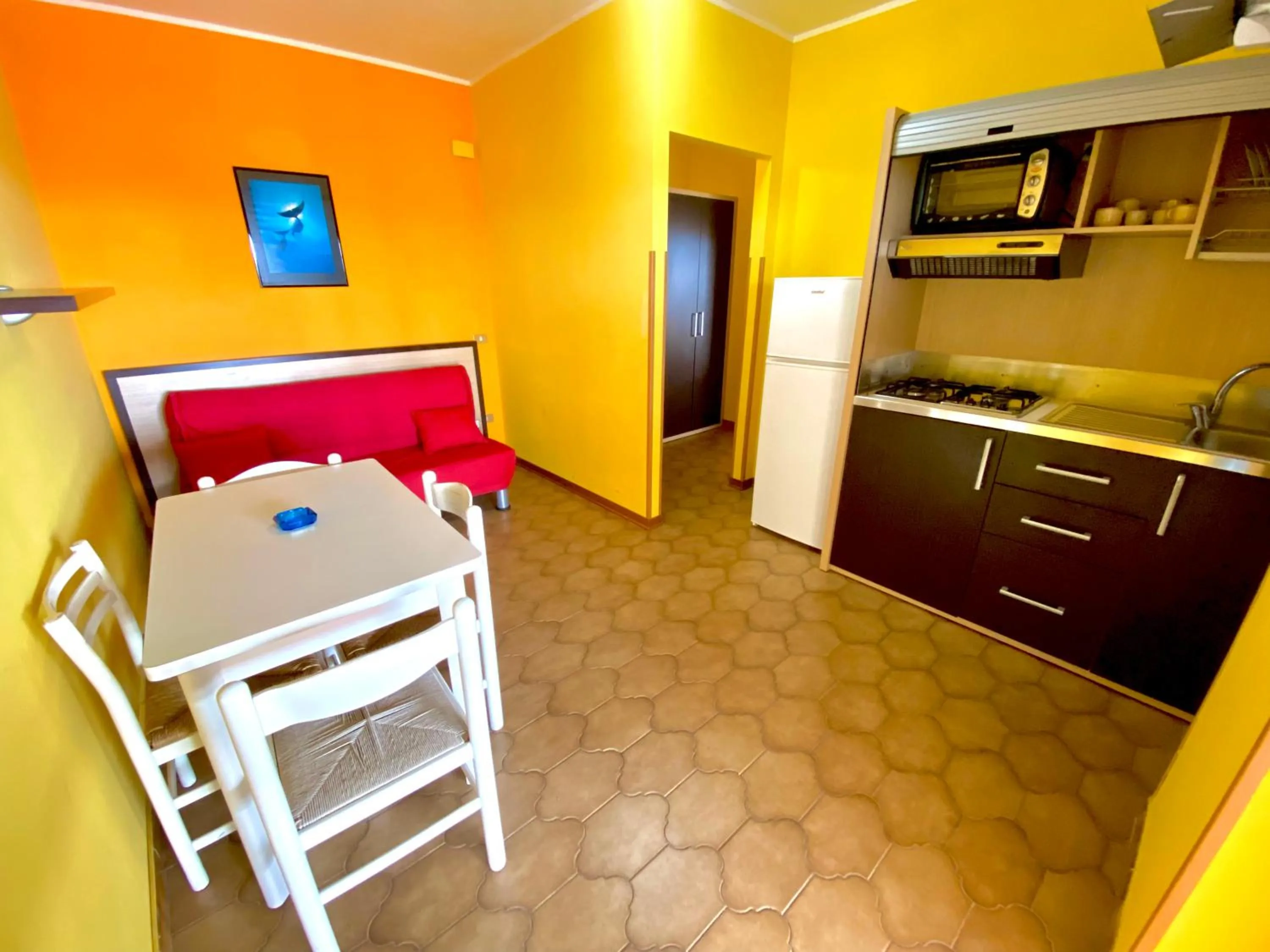 Kitchen or kitchenette in Residence Hotel Felix