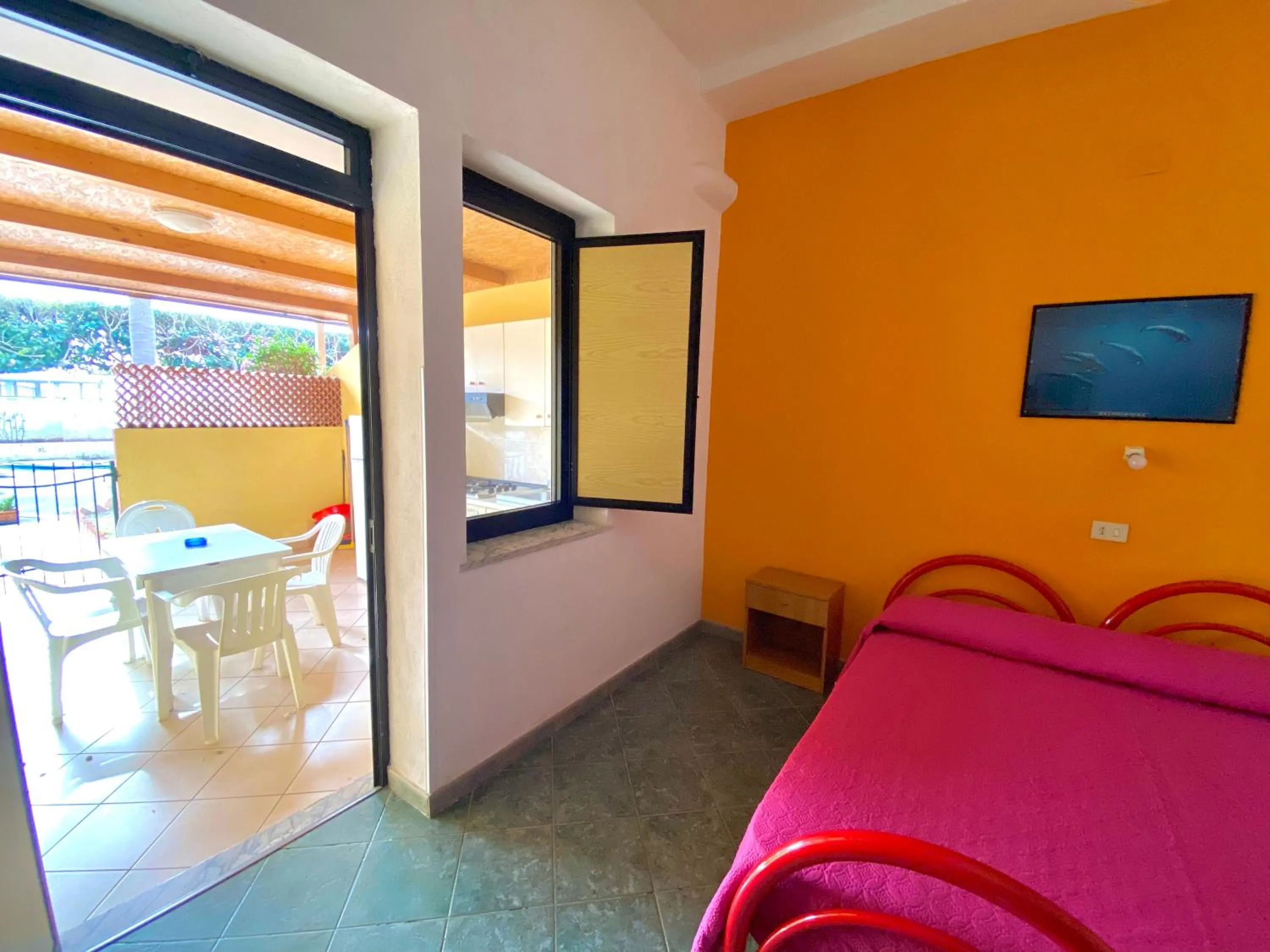 Balcony/Terrace, Bed in Residence Hotel Felix