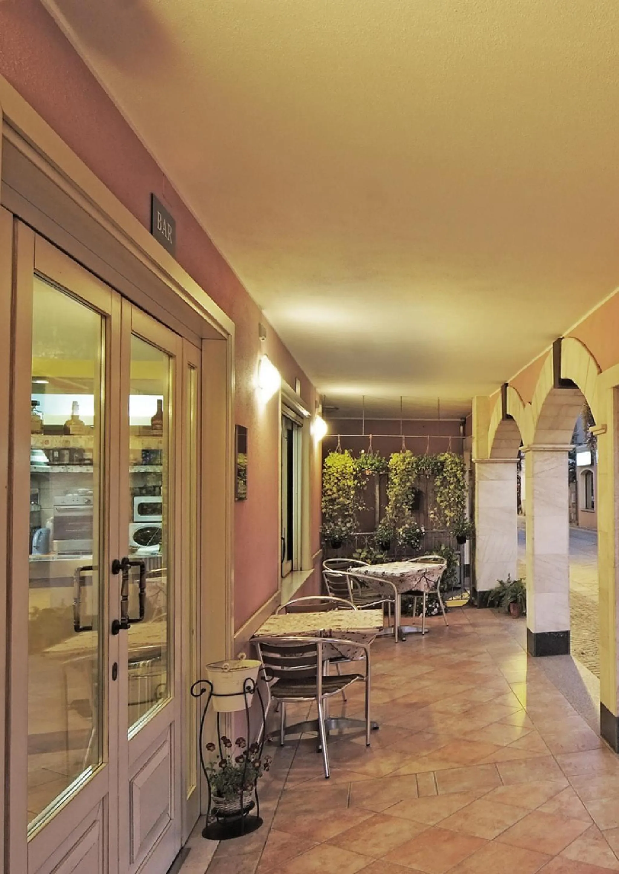 Patio in Hotel Del Corso