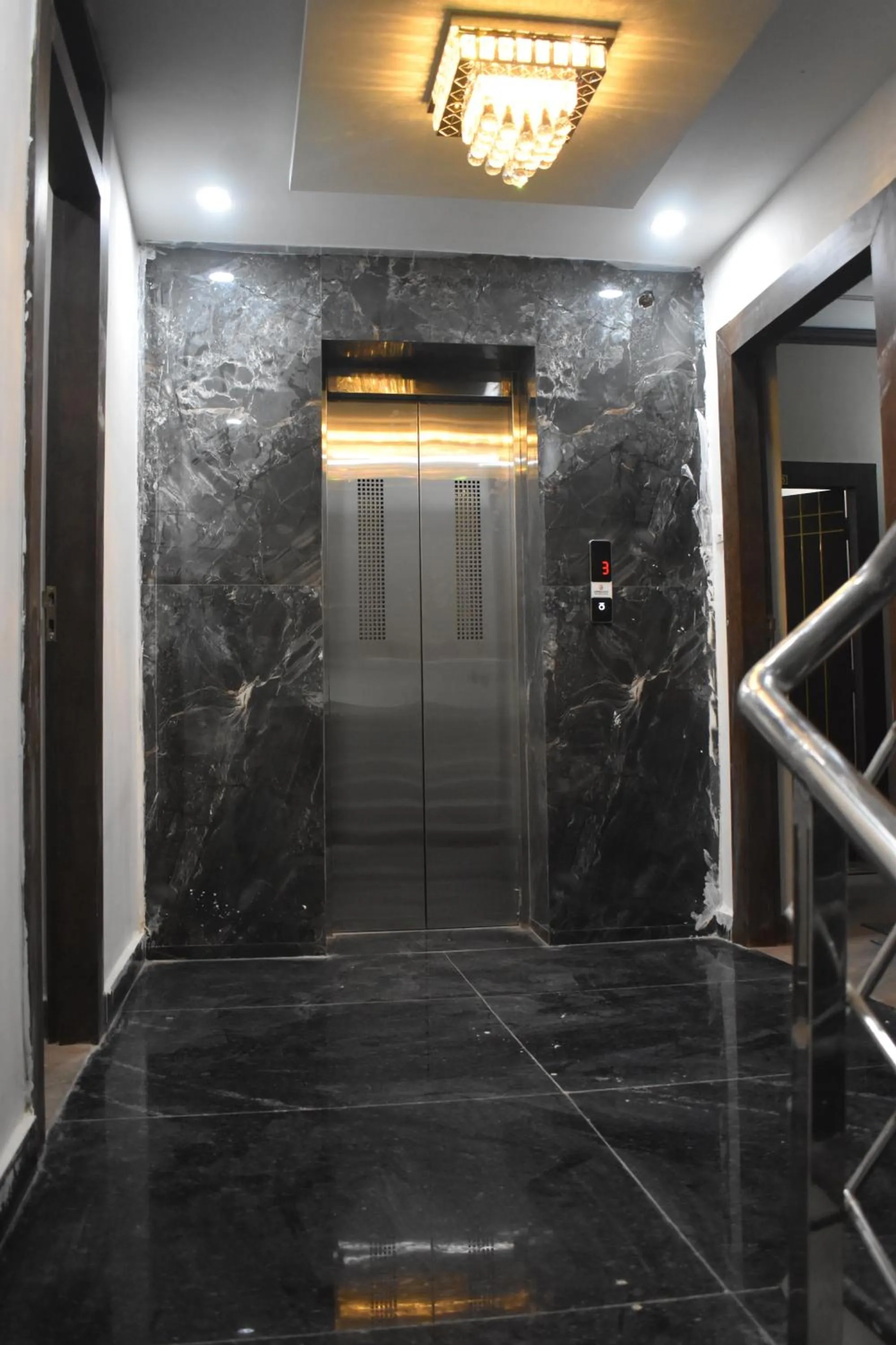 elevator in Hotel Lilac Doors