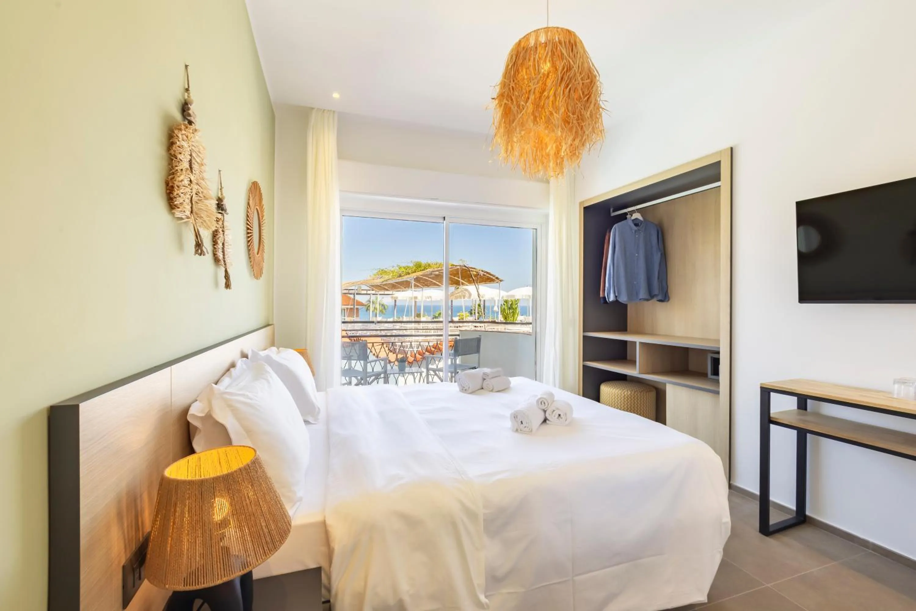 Bed in Hotel Moresco