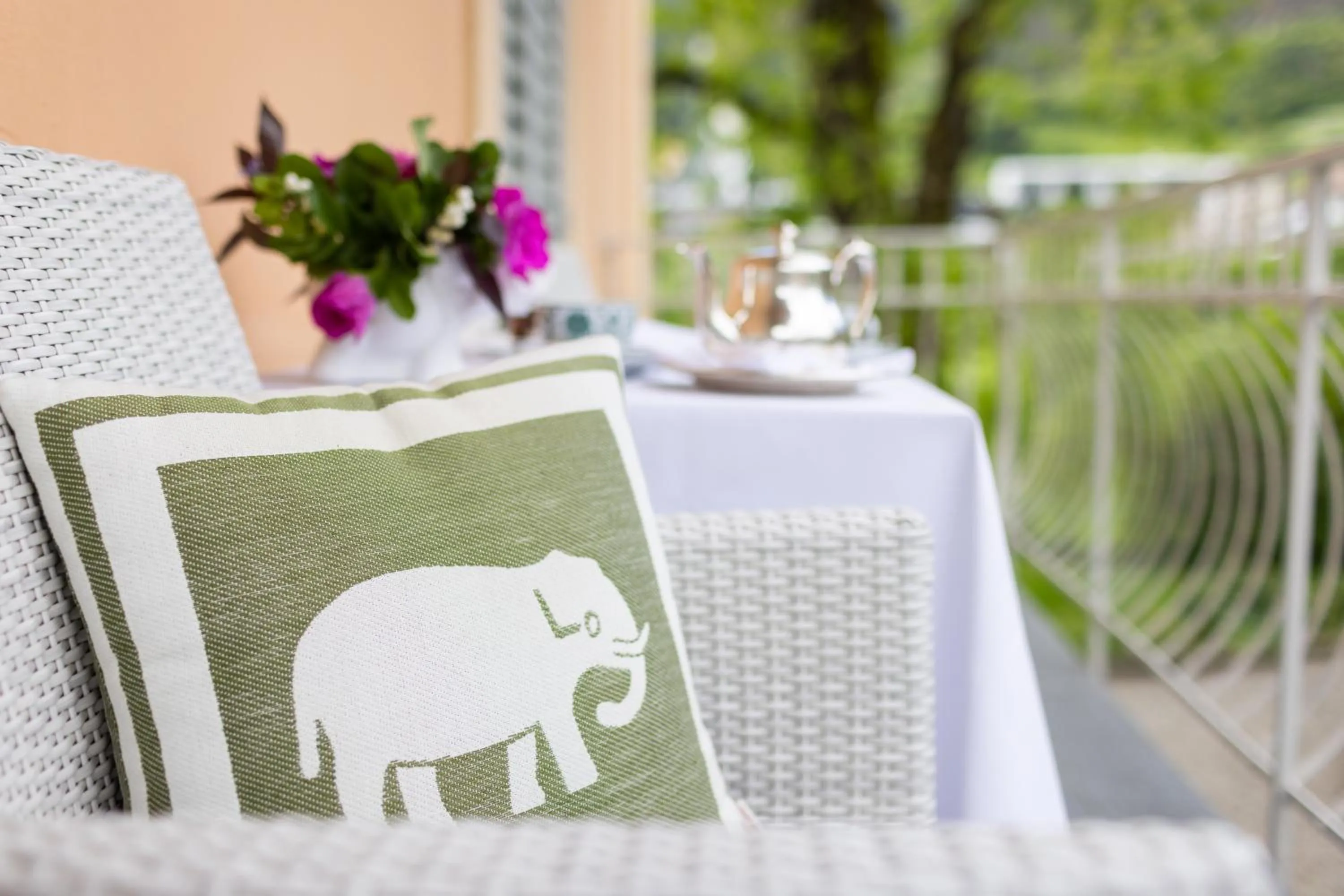 Balcony/Terrace in Hotel Elephant