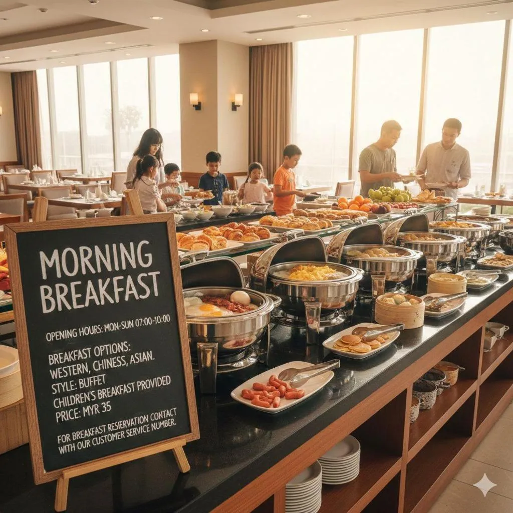 Breakfast in Lila Suites One Bukit Ceylon